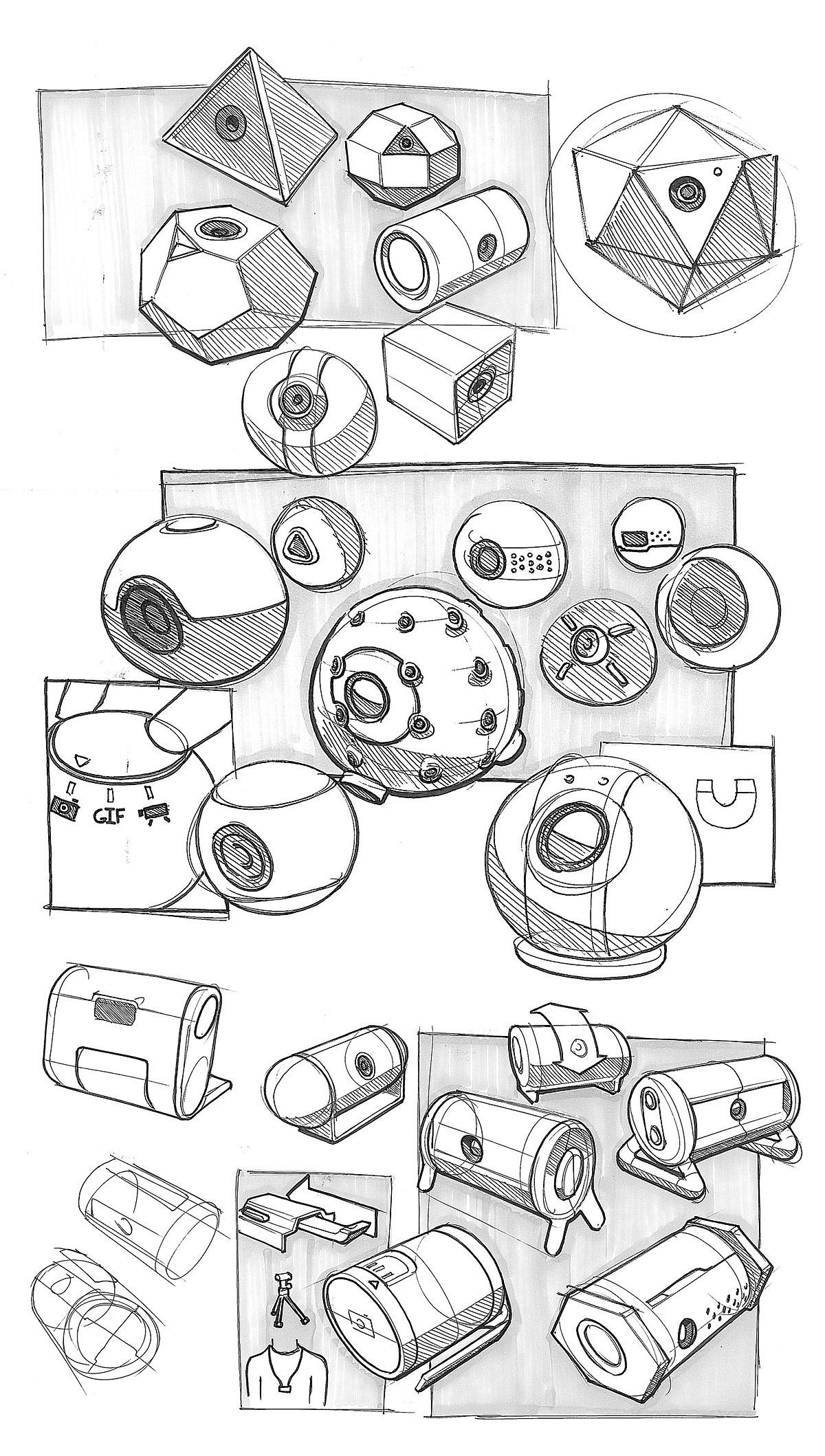 sketch，Hand drawn，industrial design，