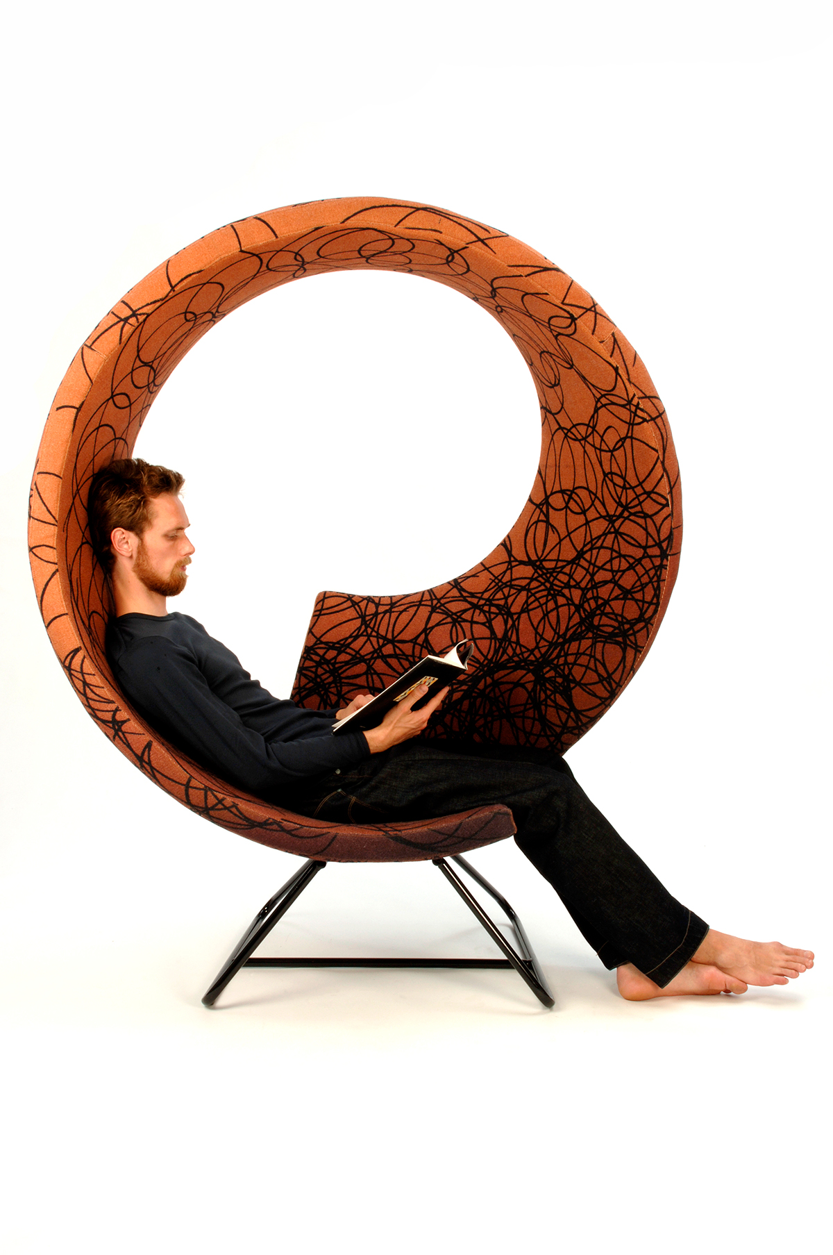 indoor，library，Curve interior，Hose construction，chair，