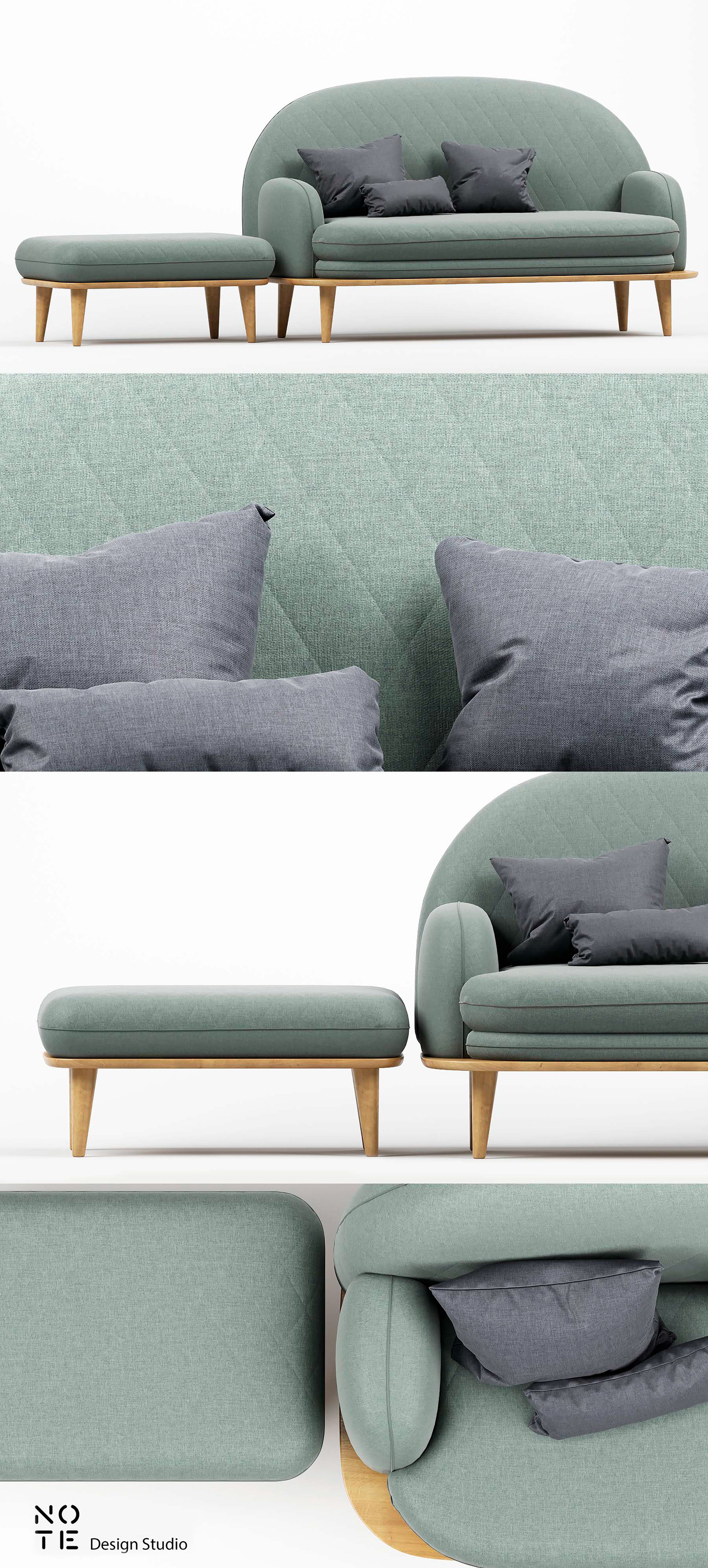 sofa，3ds Max，NOTE DESIGN STUDIO，Furniture，comfortable，