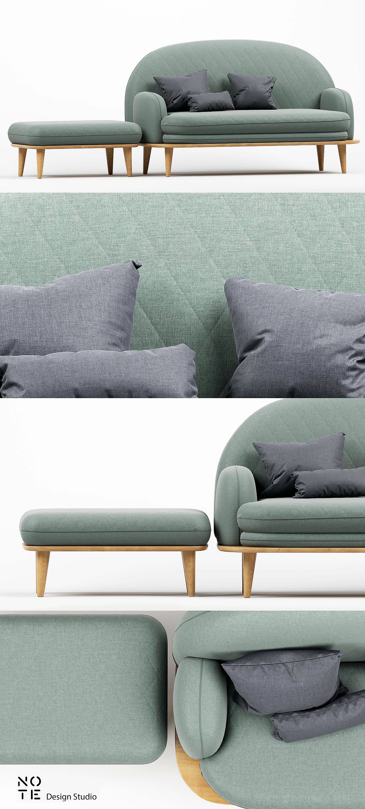 sofa，3ds Max，NOTE DESIGN STUDIO，Furniture，comfortable，