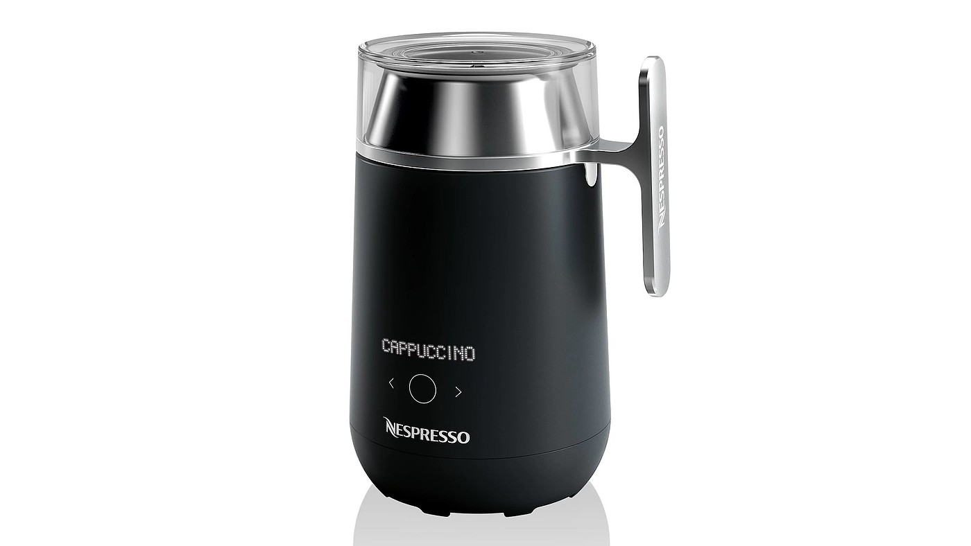 Touch ，stainless steel，Milk bubbler，black，Nespresso Barista，reddot，2019 red dot product design award，