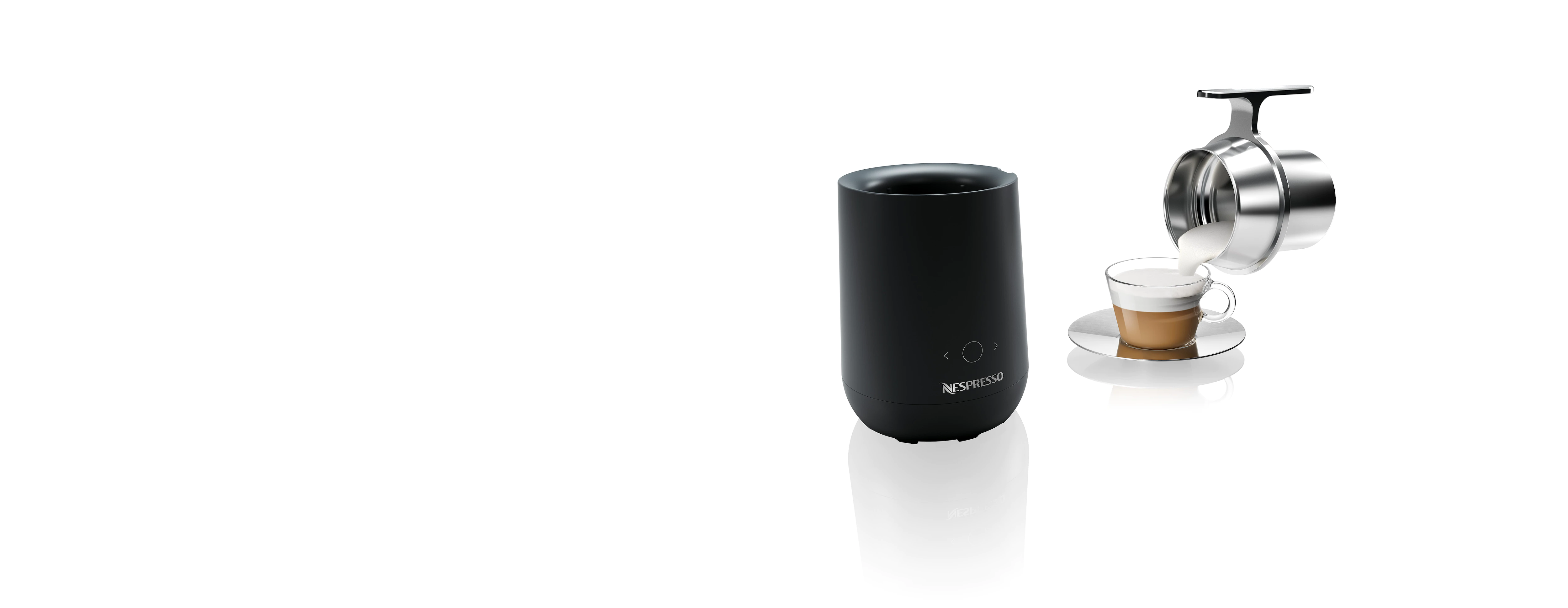 Touch ，stainless steel，Milk bubbler，black，Nespresso Barista，reddot，2019 red dot product design award，
