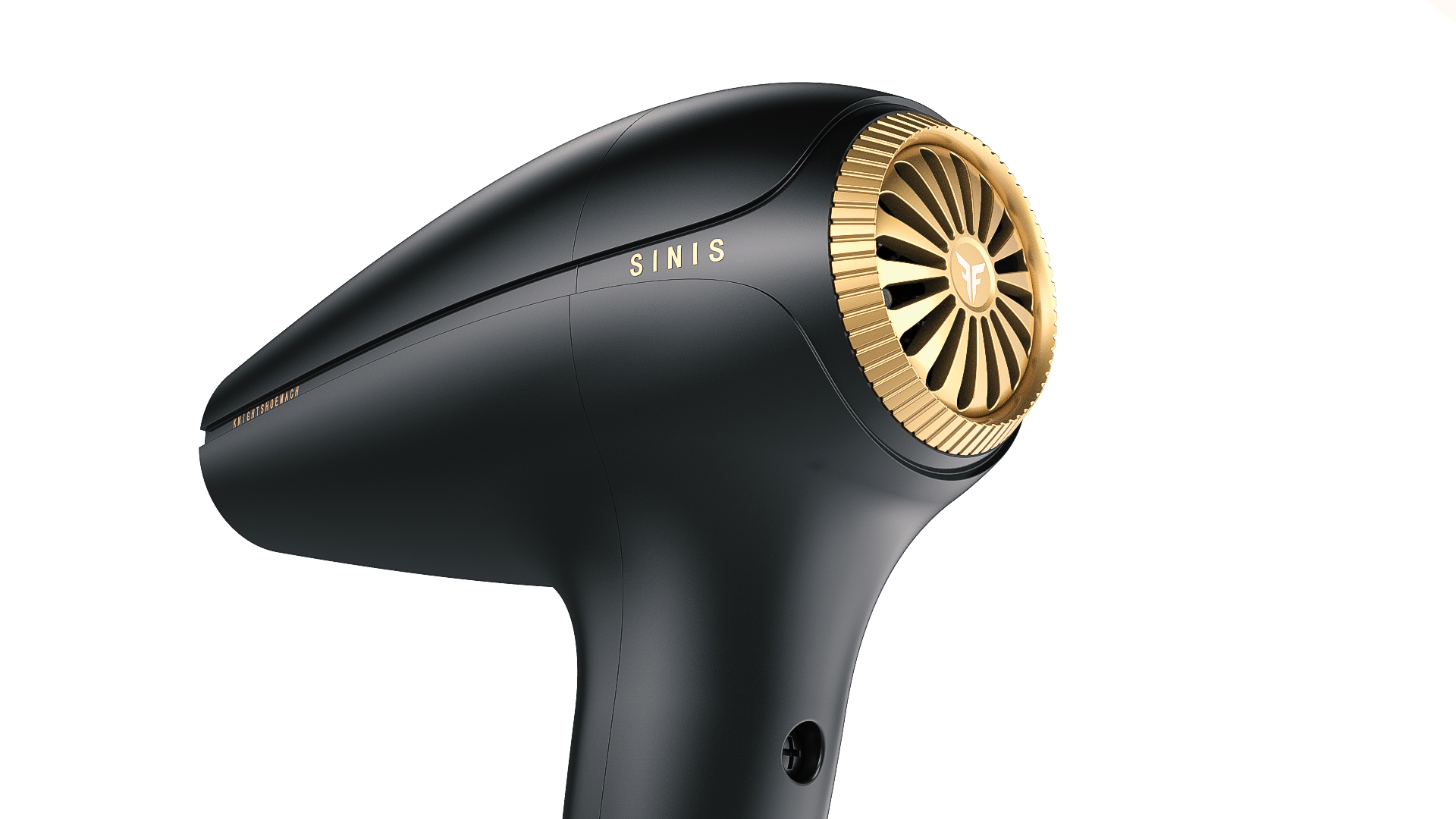 Shoemach ，hair drier，product design，Black gold，