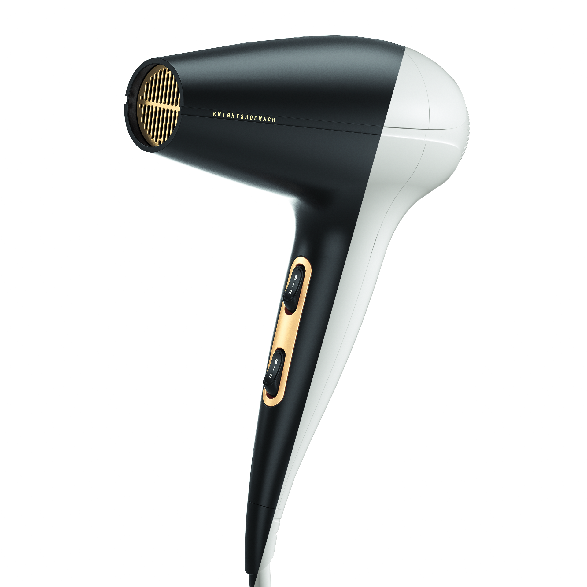 Shoemach ，hair drier，product design，Black gold，