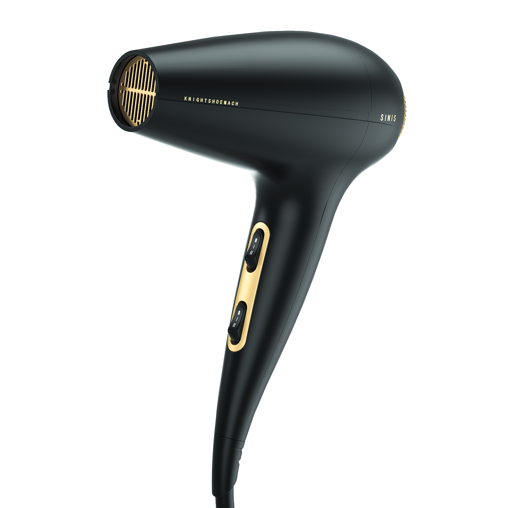 Shoemach ，hair drier，product design，Black gold，