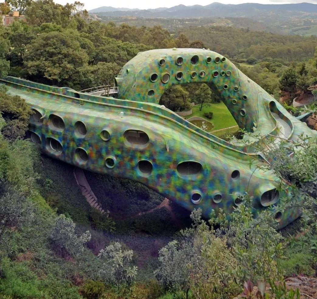 Organic building，Javier Senosiain，Naucalpan，Organic house，