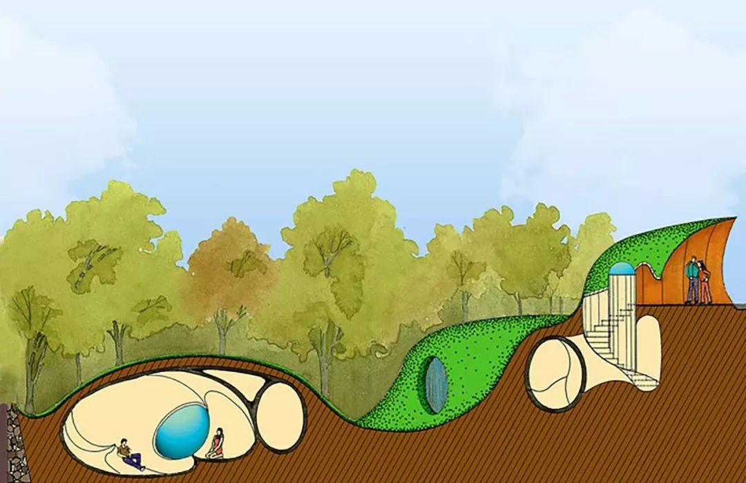 Organic building，Javier Senosiain，Naucalpan，Organic house，