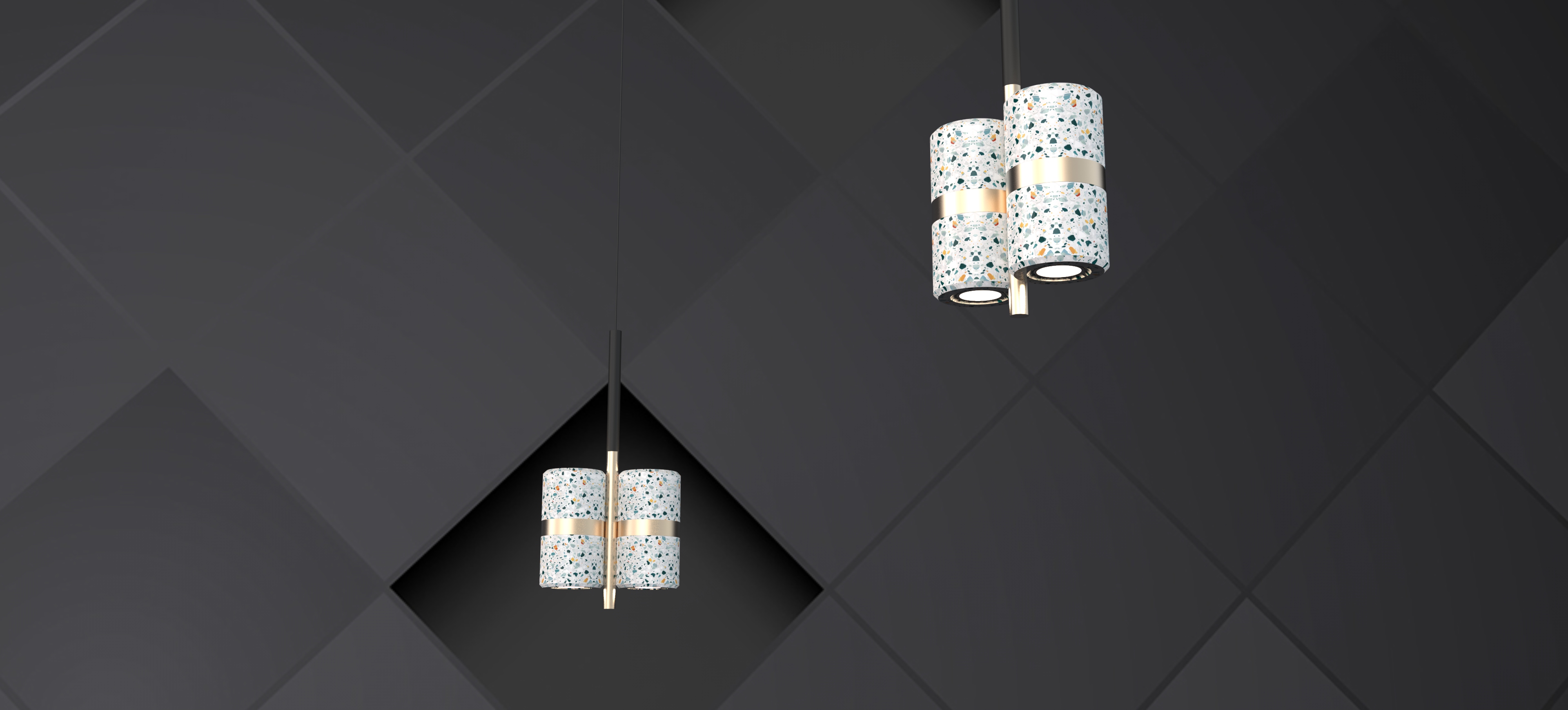 Living room, bedside, coffee shop, front desk, chandelier，