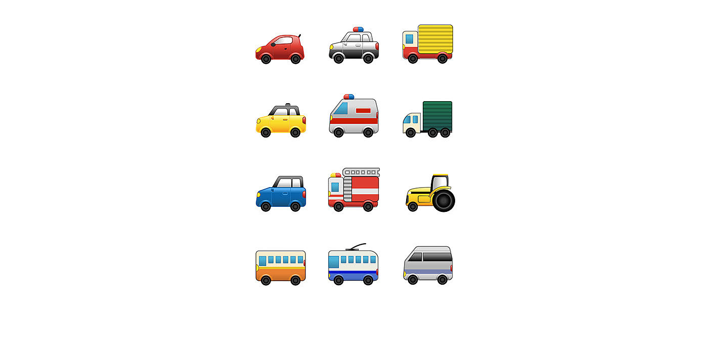 包装，玩具，汽车，emoji，