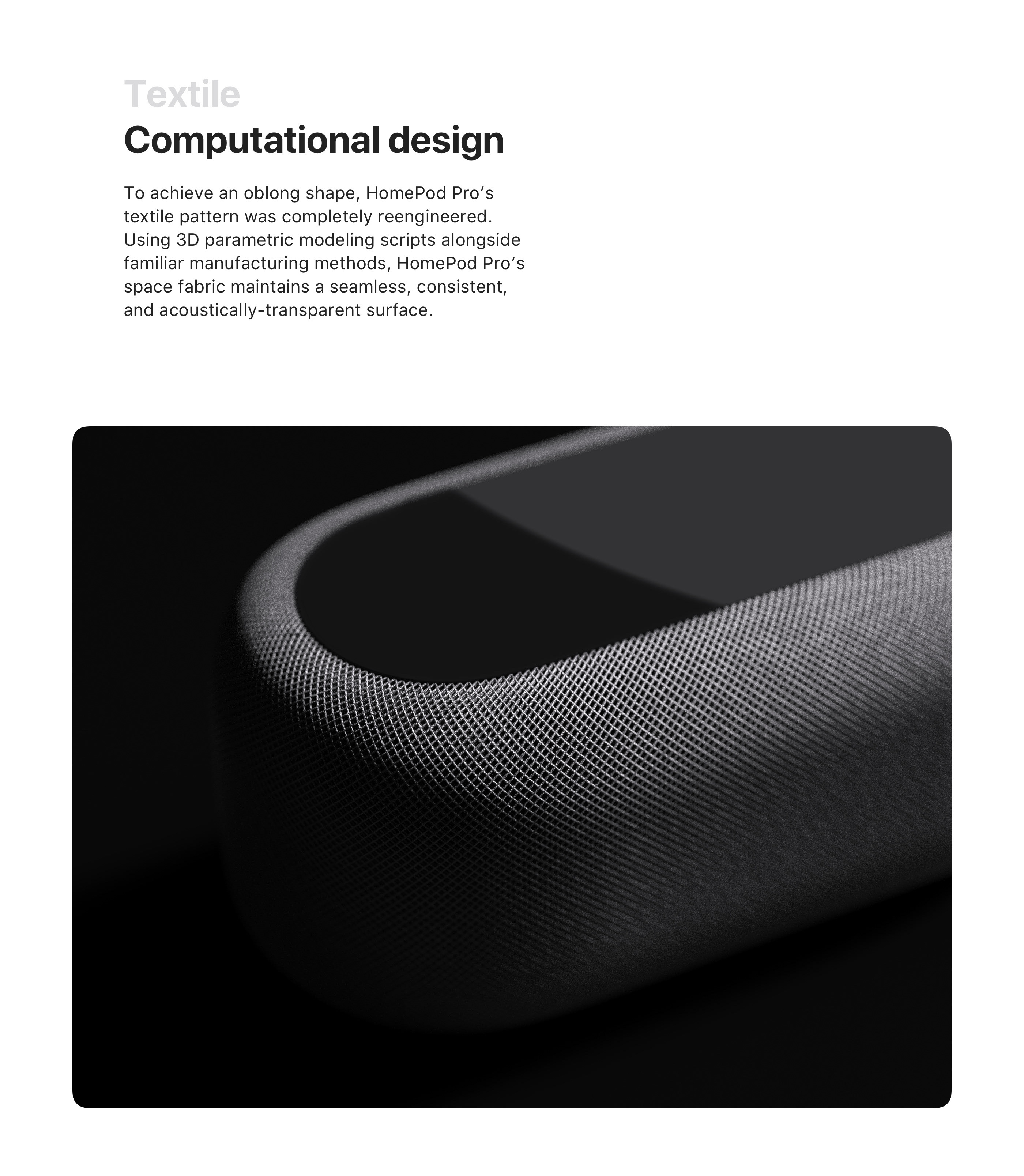 conceptual design，sound，HomePod Pro，