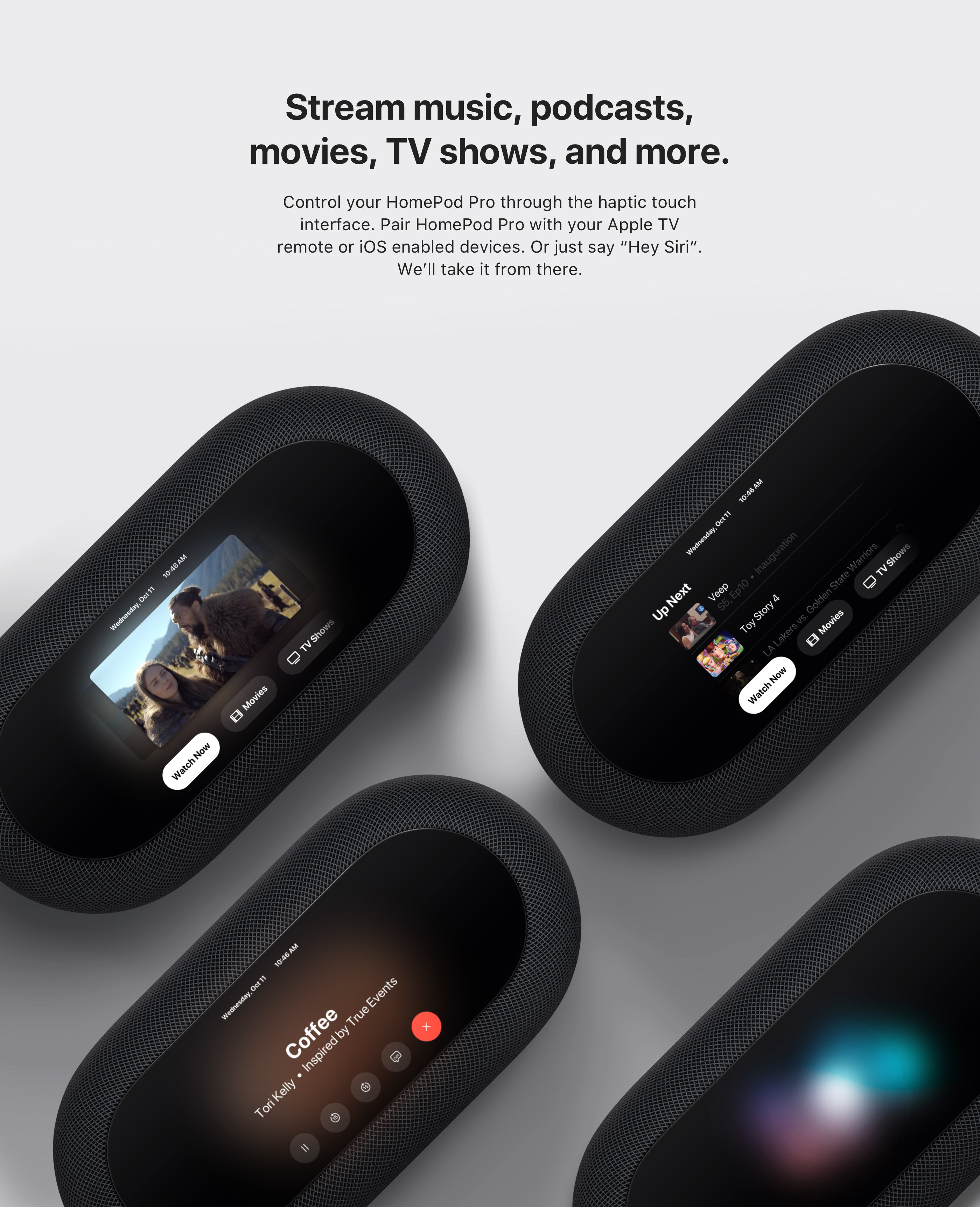 conceptual design，sound，HomePod Pro，