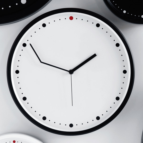 Flowerpot，small bell，time，Mirror reflection，originality，Wall clock，clocks and watches，