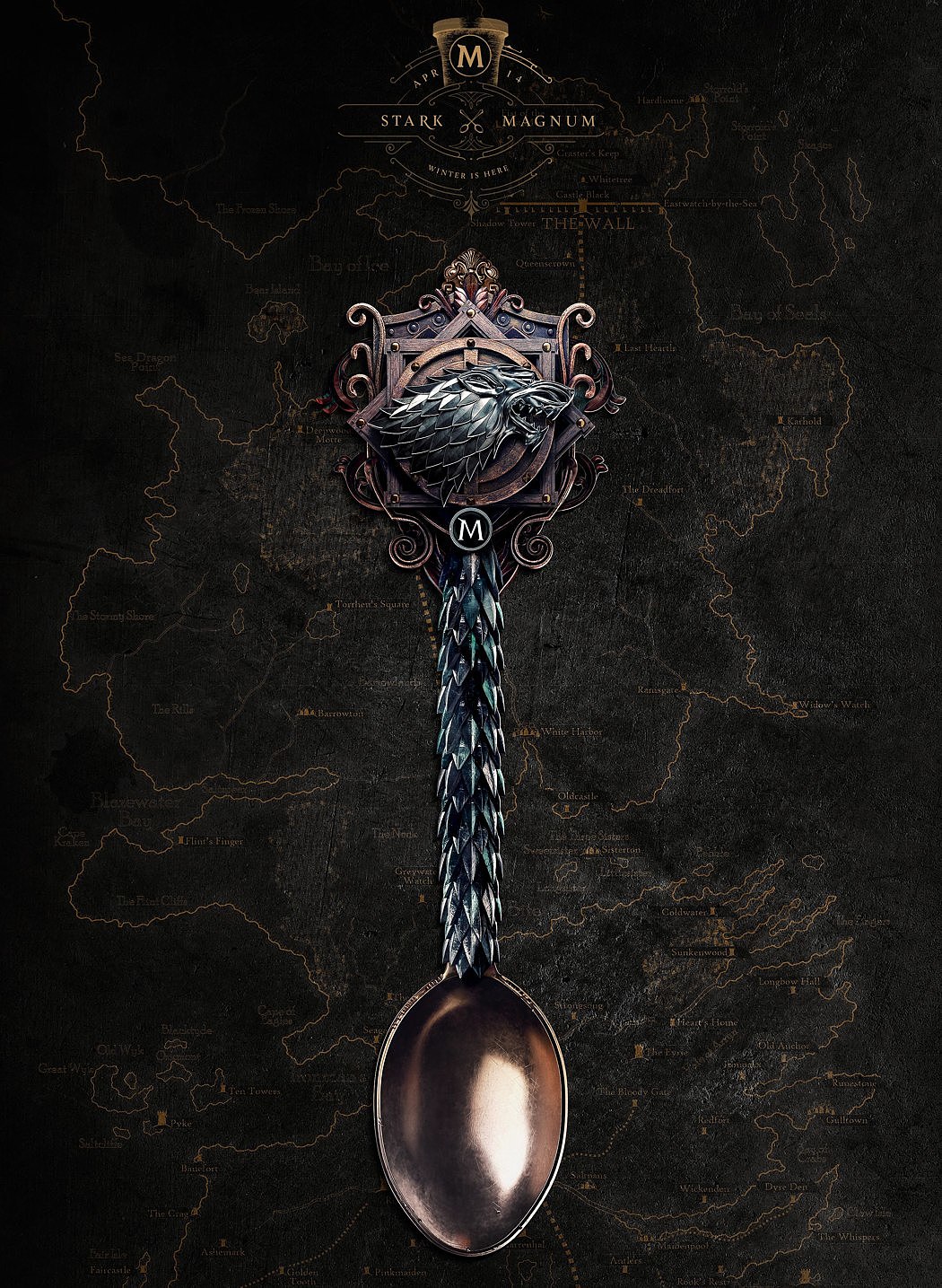 Metal，Limited edition spoon，HBO&Magnum，