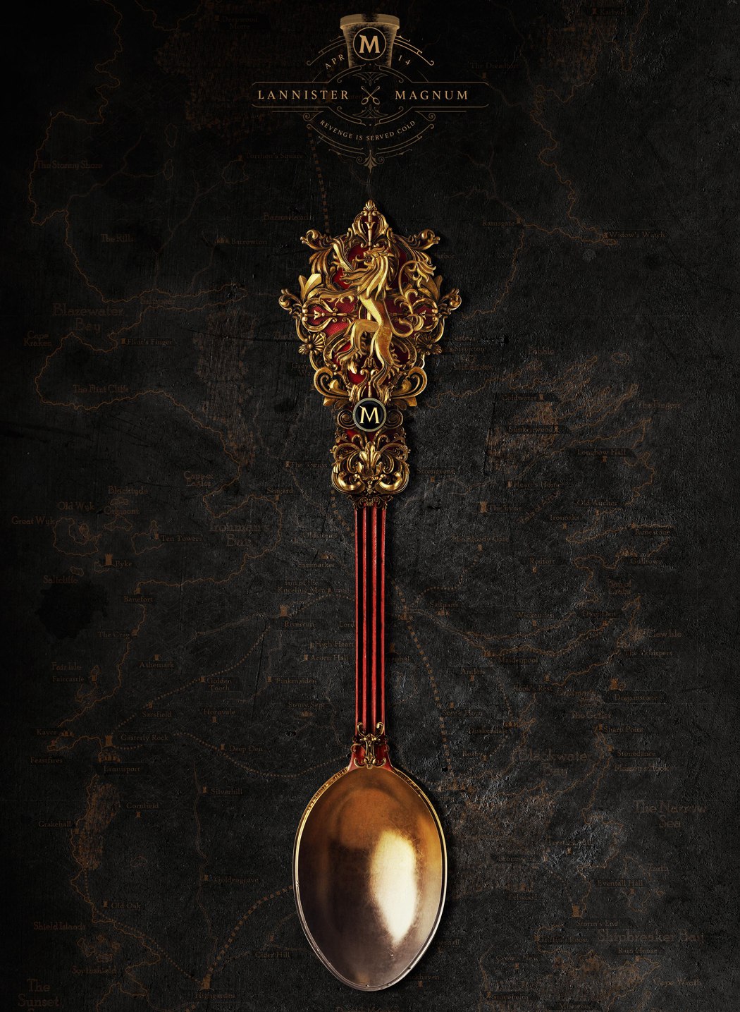 Metal，Limited edition spoon，HBO&Magnum，