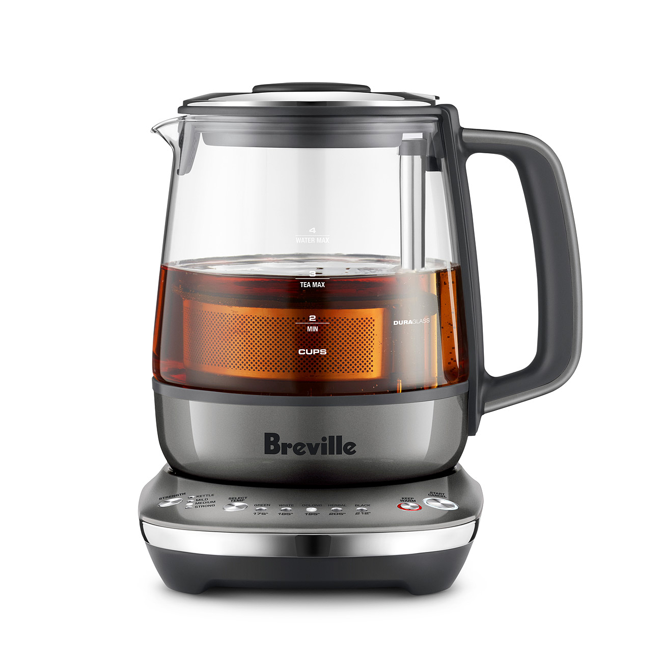 2019 red dot product design award，reddot，Tea Maker Compact，teapot，transparent，container，Breville，automatic，