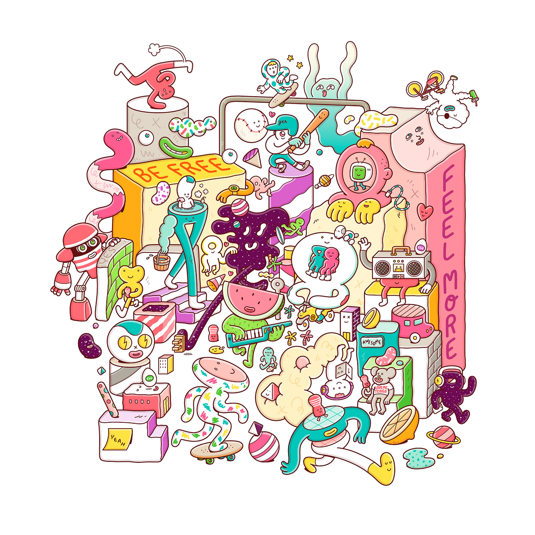 Illustration design，packing design，Bronsmin，