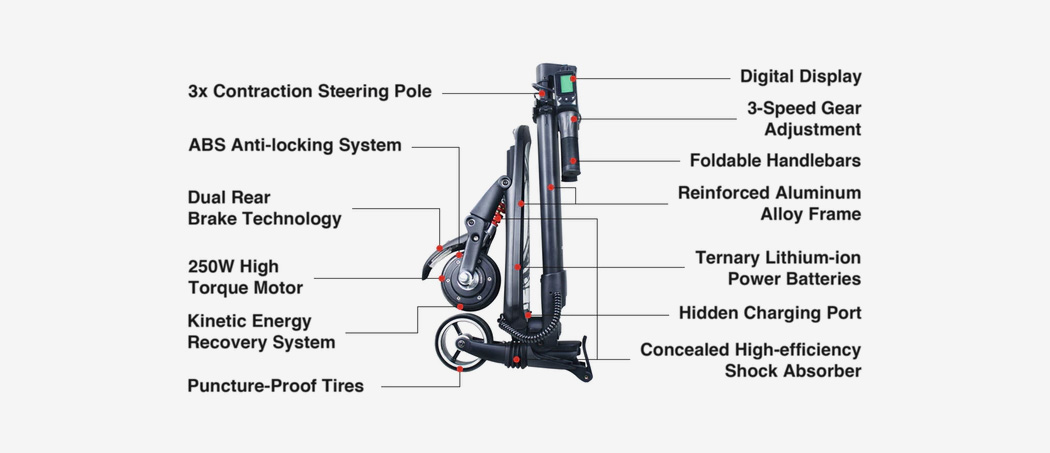 Portable，Foldable，Scooter，Minifalcon，