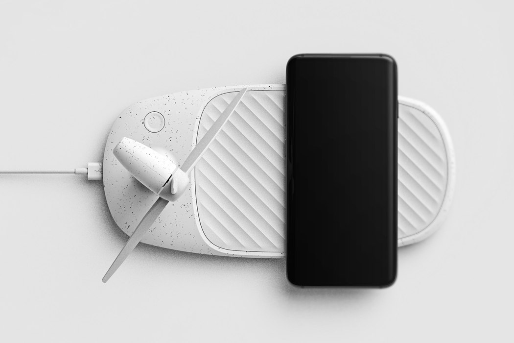 Wireless chargers and desktop fans inspired by renewable fuels，