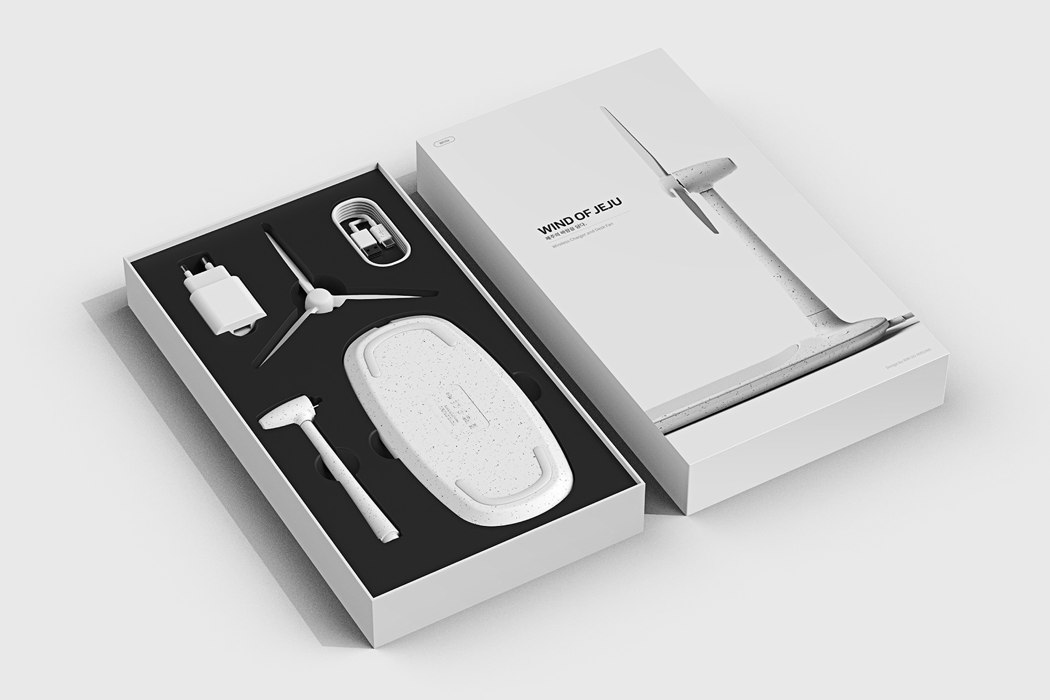 Wireless chargers and desktop fans inspired by renewable fuels，