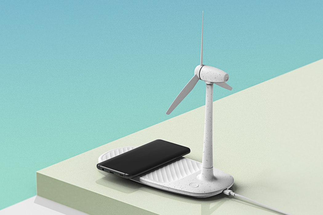 Wireless chargers and desktop fans inspired by renewable fuels，
