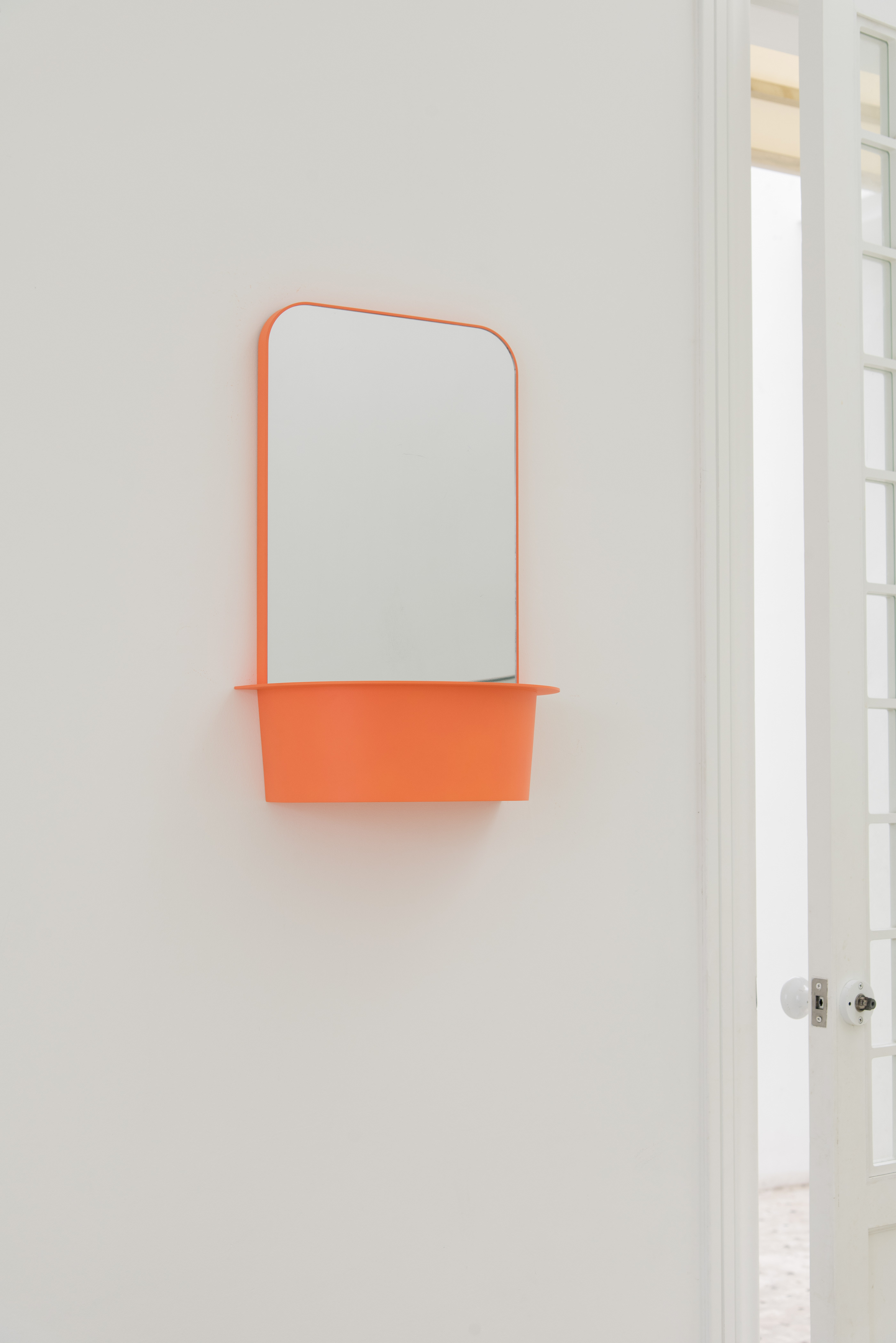 orange，mirror，Flow-bathroom mirror，
