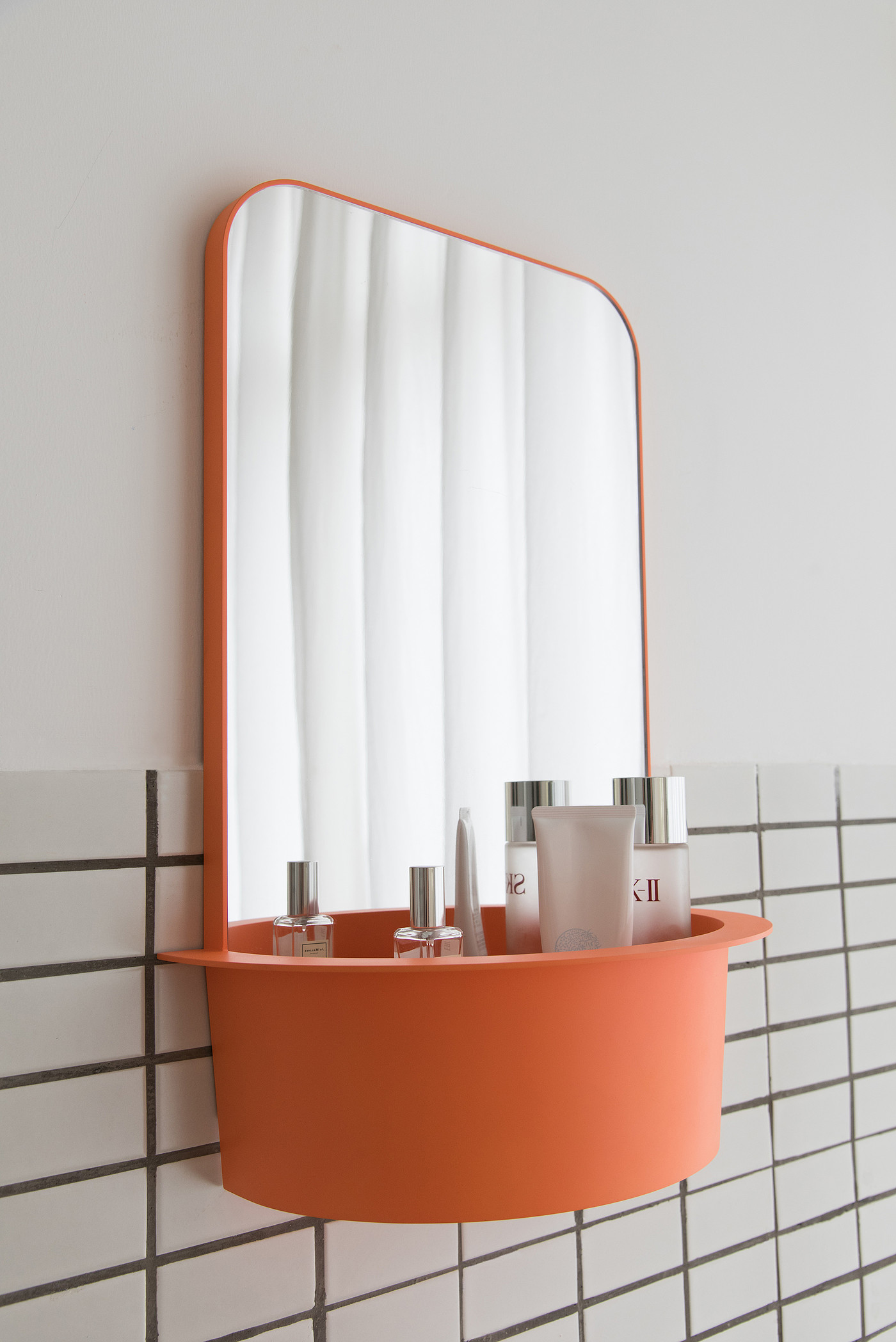 橙色，镜子，Flow-bathroom mirror，