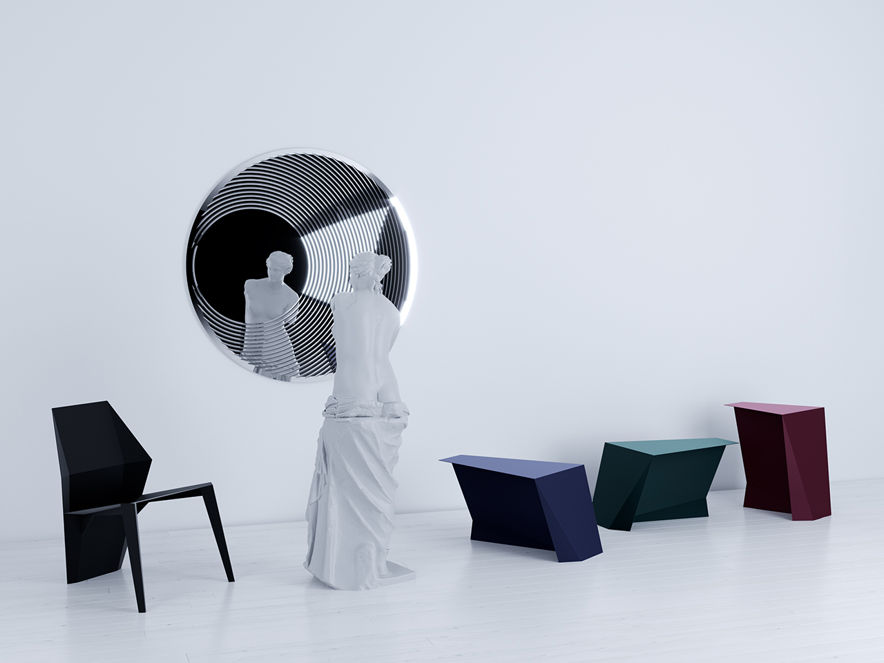 furniture design ，chair，Thinness，