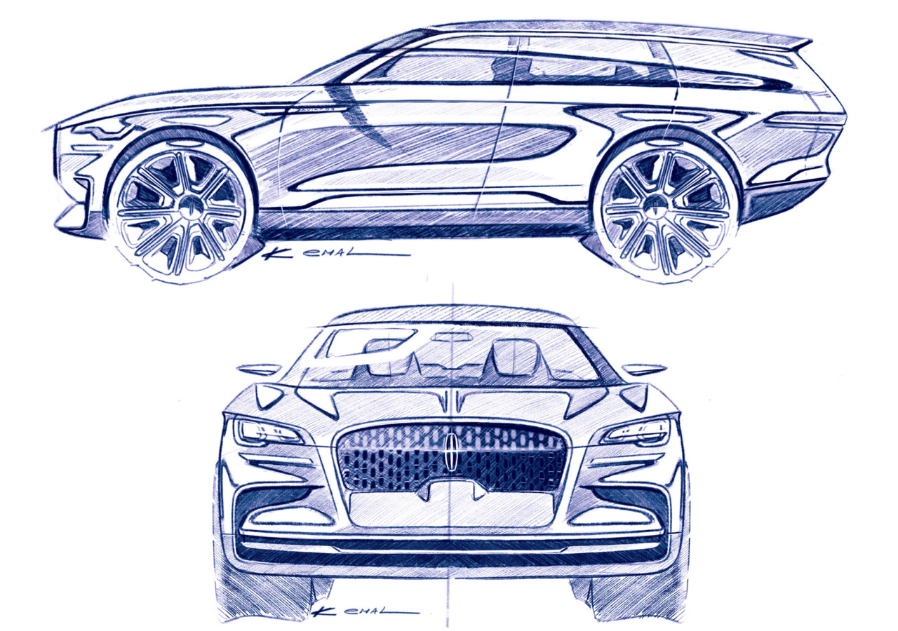 newlincoln插电式混合动力和流线型线条突出汽车的美感