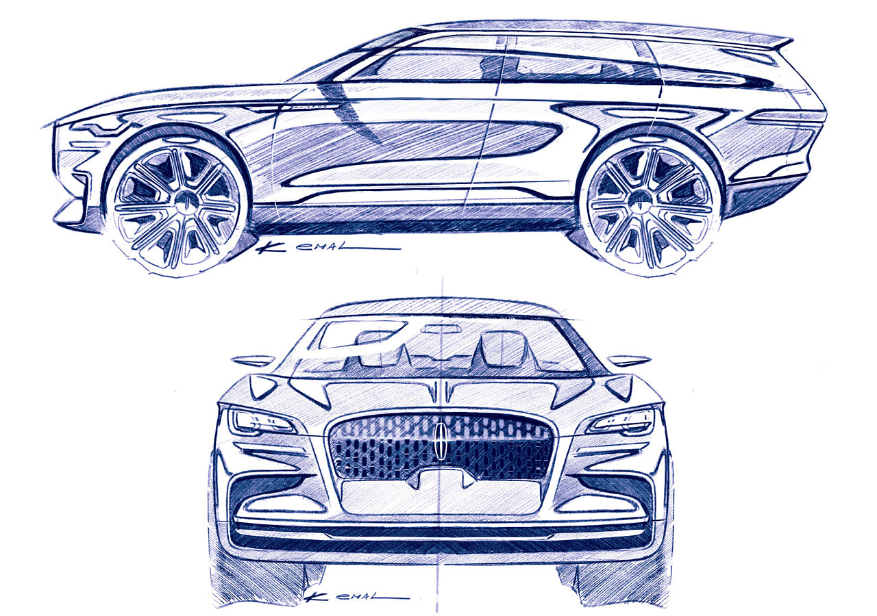 New Lincoln，Automobile design，black，
