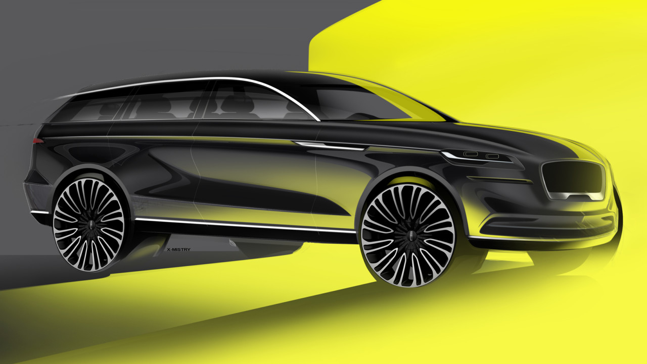 New Lincoln，Automobile design，black，