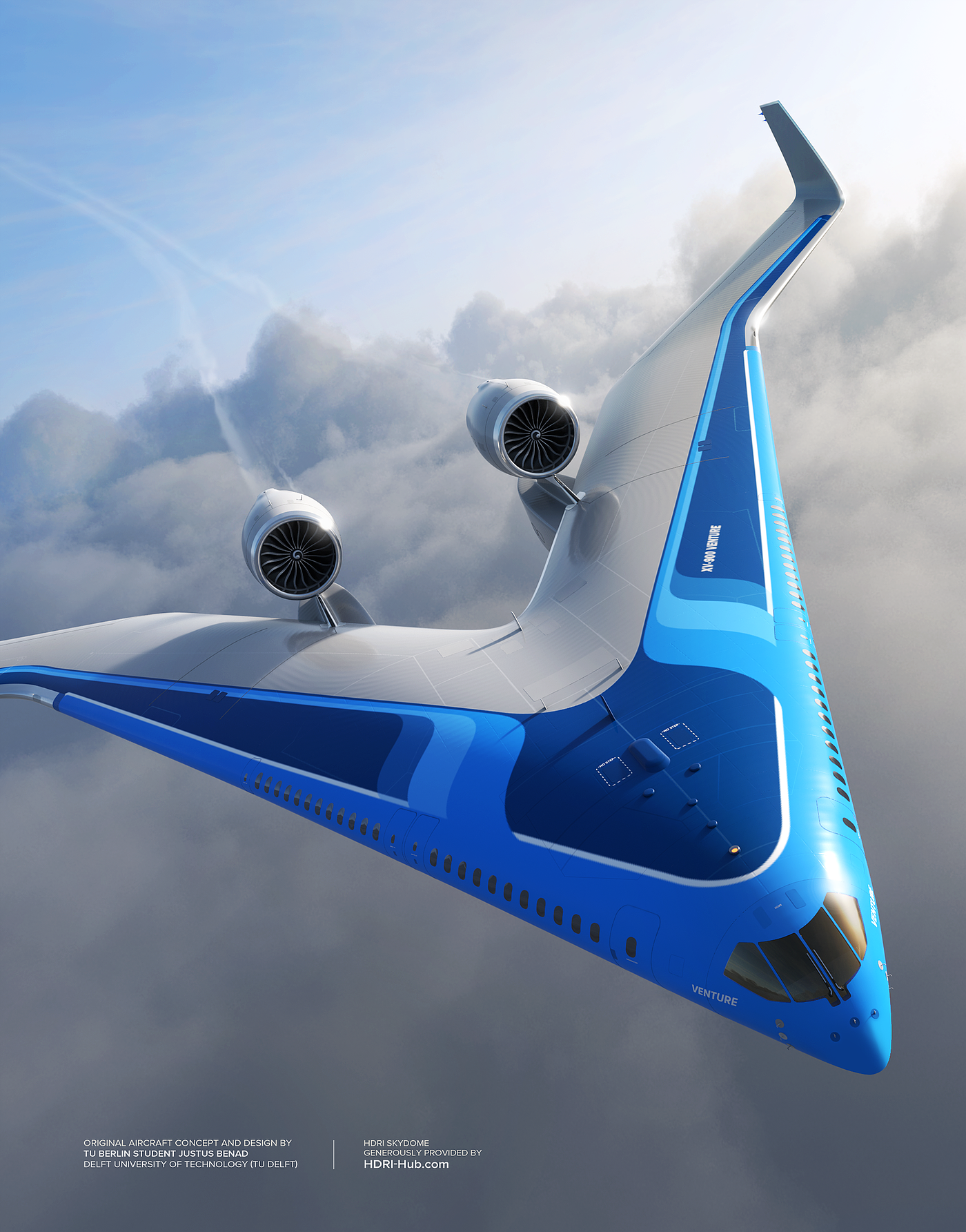 Aircraft，concept，New generation，Flying-V，