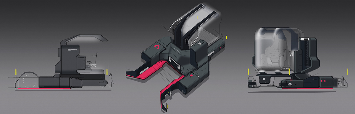 Vertical agricultural tractor，VVFT-001，Design，Tractor，