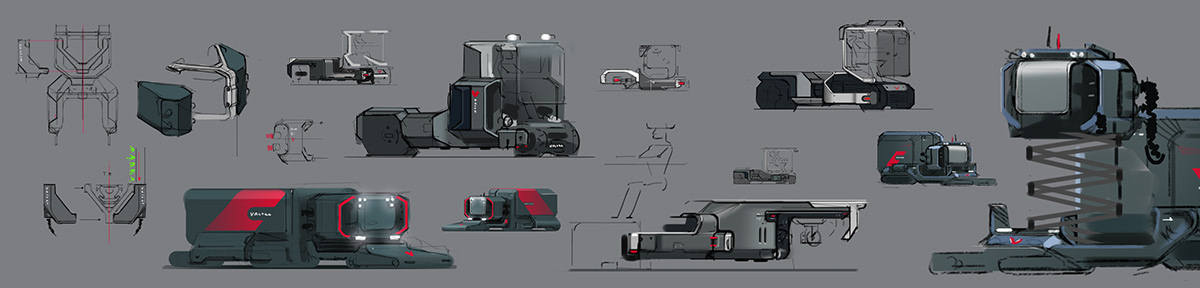 Vertical agricultural tractor，VVFT-001，Design，Tractor，