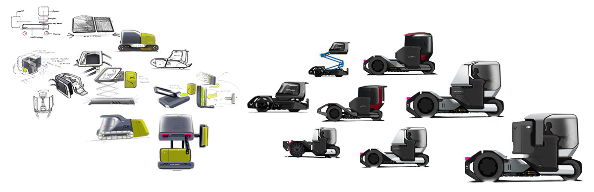 Vertical agricultural tractor，VVFT-001，Design，Tractor，