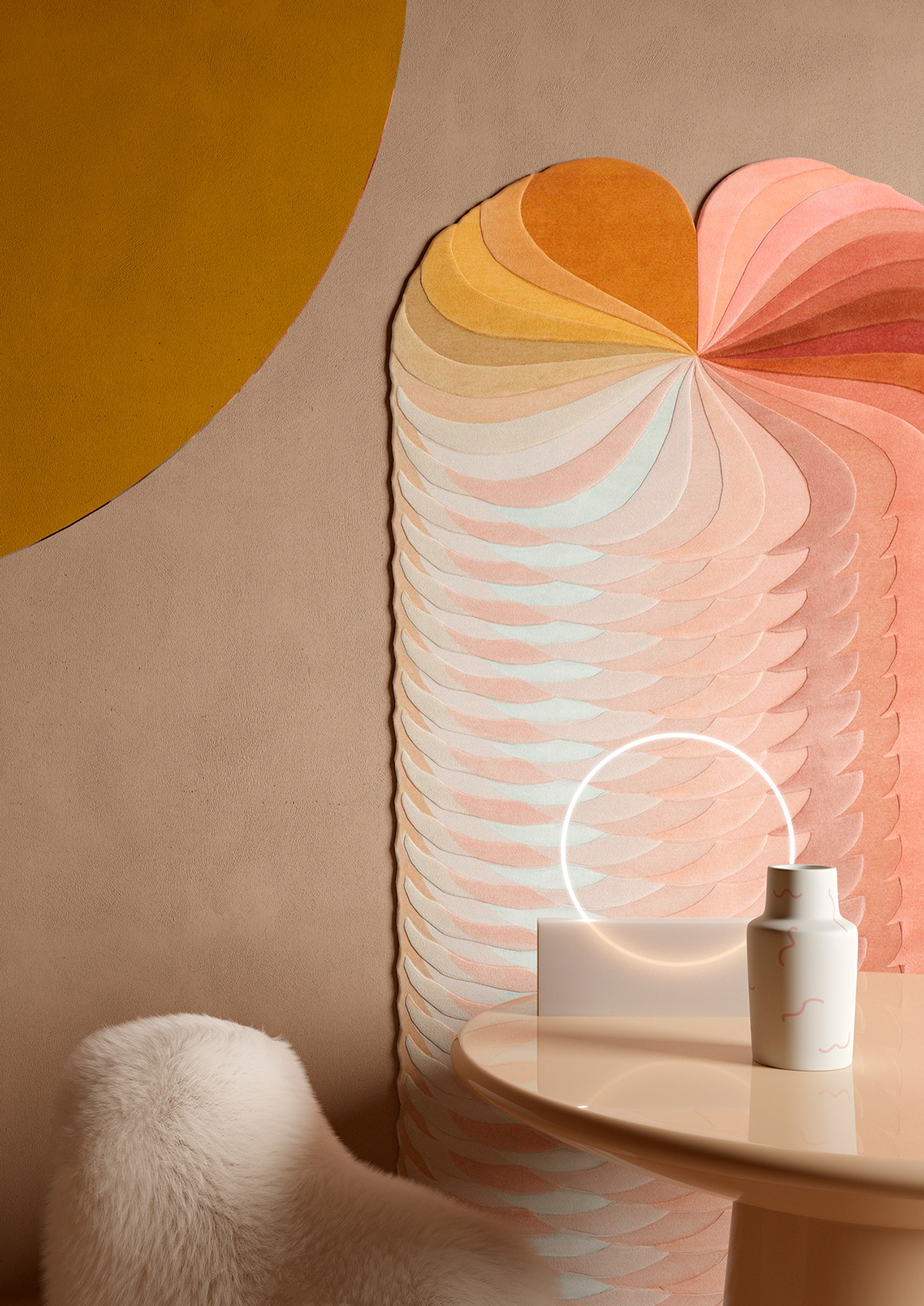 geometry，Stereo splicing，furniture，Interior design，