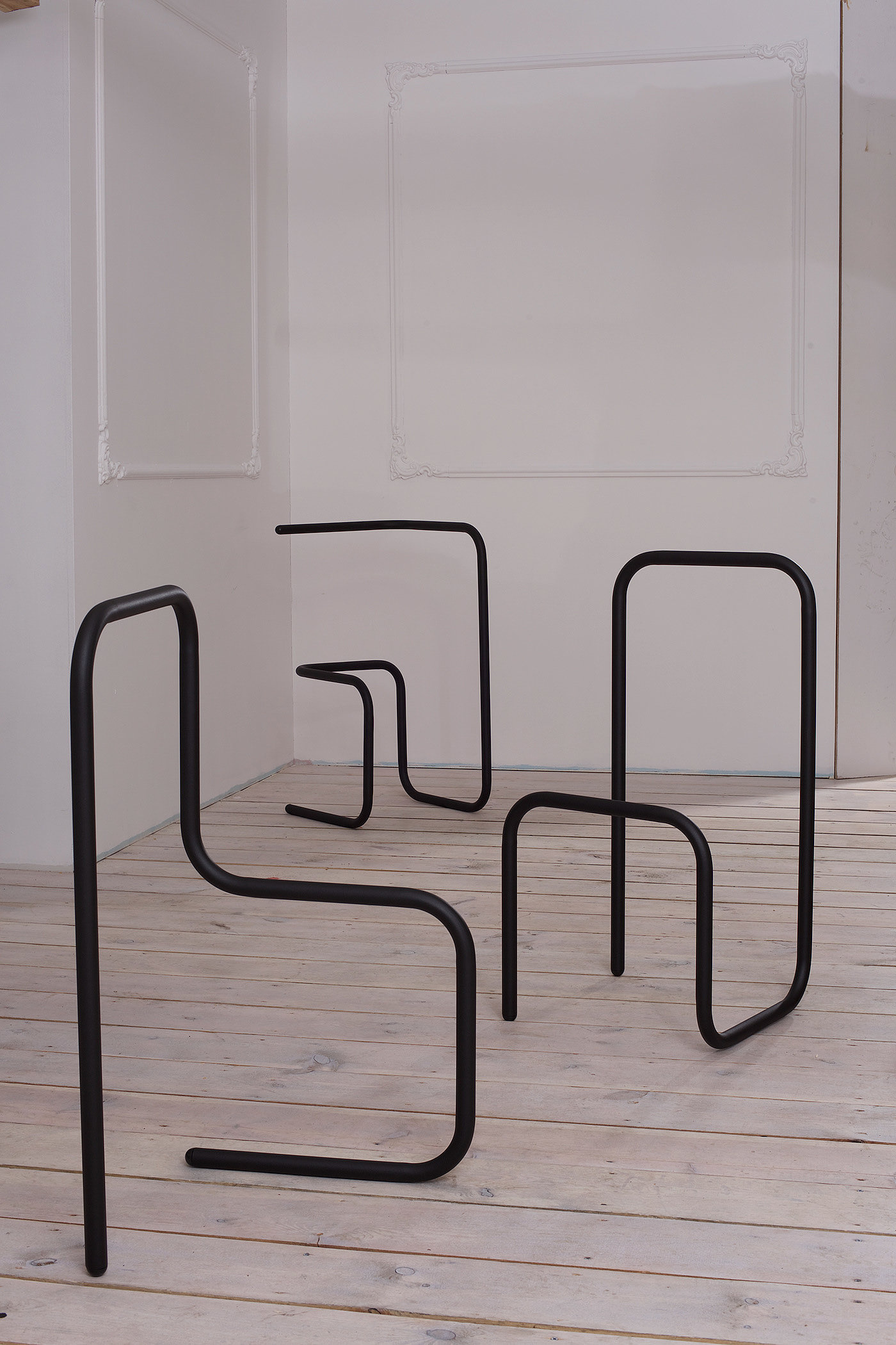 3D line，frame，chair，furniture，