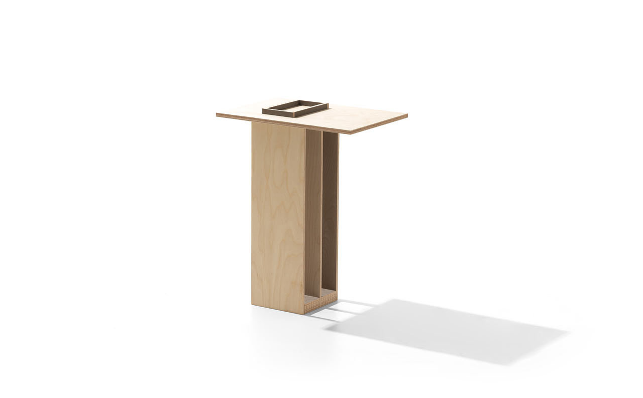 PRINTED，Gradual change，Plywood，furniture，Side table，