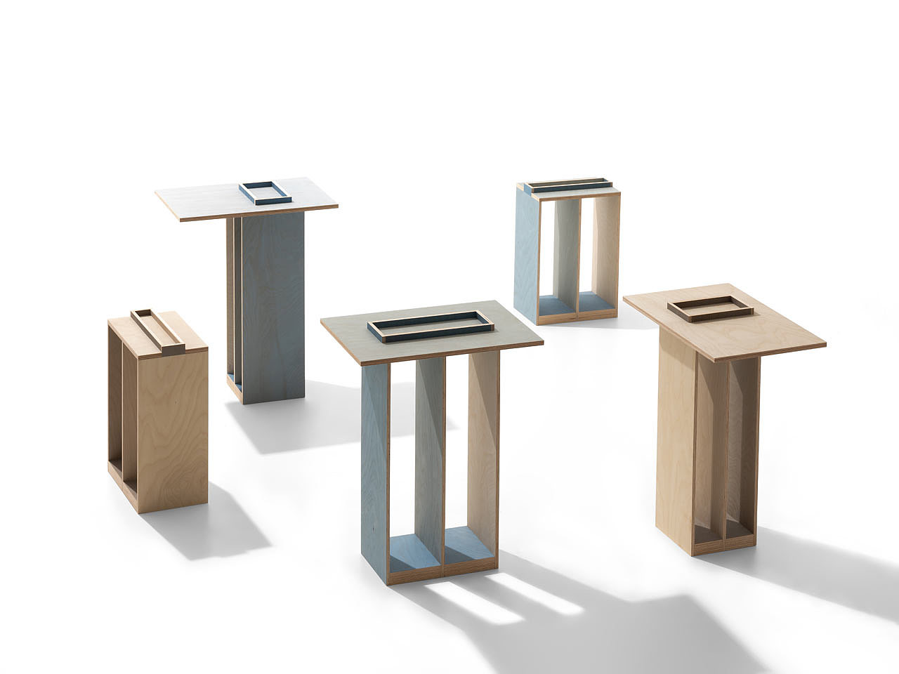 PRINTED，Gradual change，Plywood，furniture，Side table，