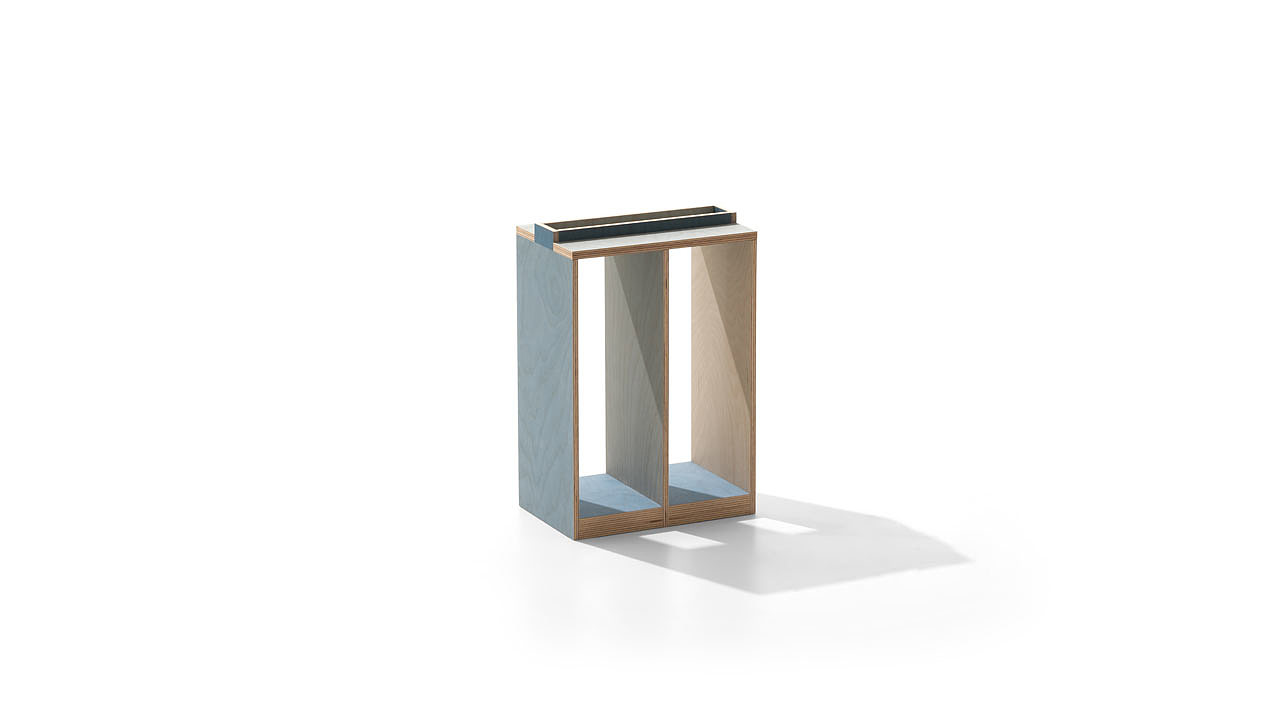 PRINTED，Gradual change，Plywood，furniture，Side table，