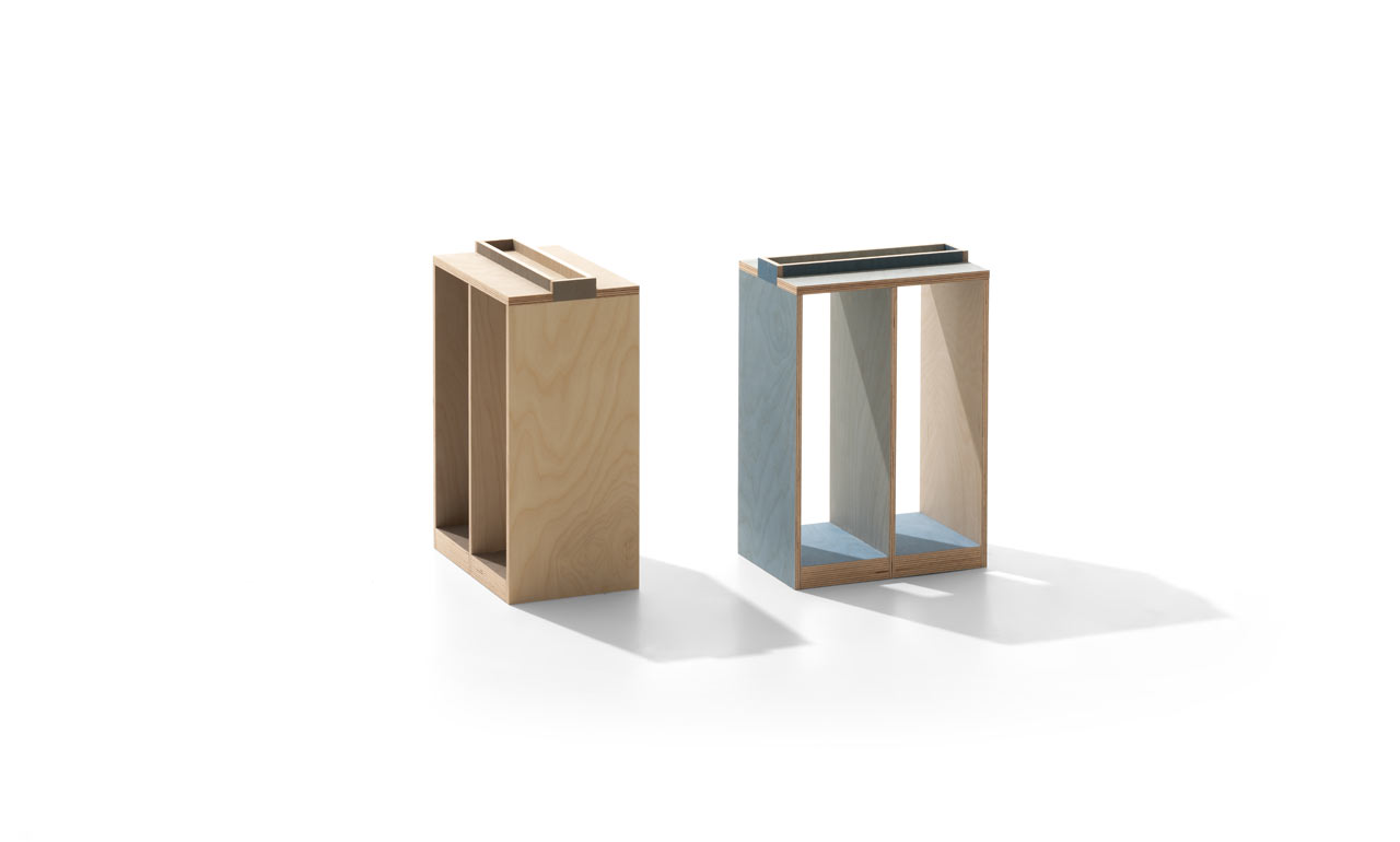 PRINTED，Gradual change，Plywood，furniture，Side table，