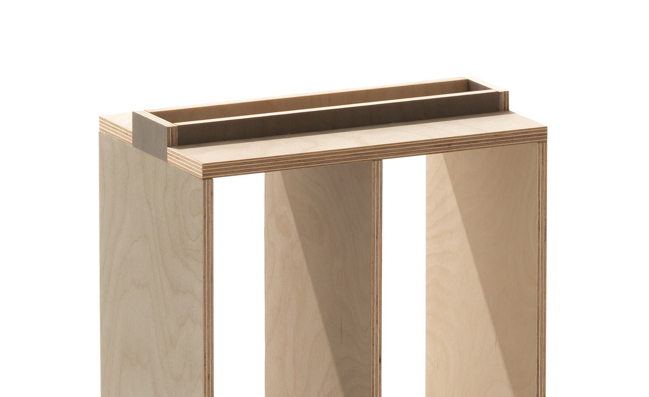 PRINTED，Gradual change，Plywood，furniture，Side table，