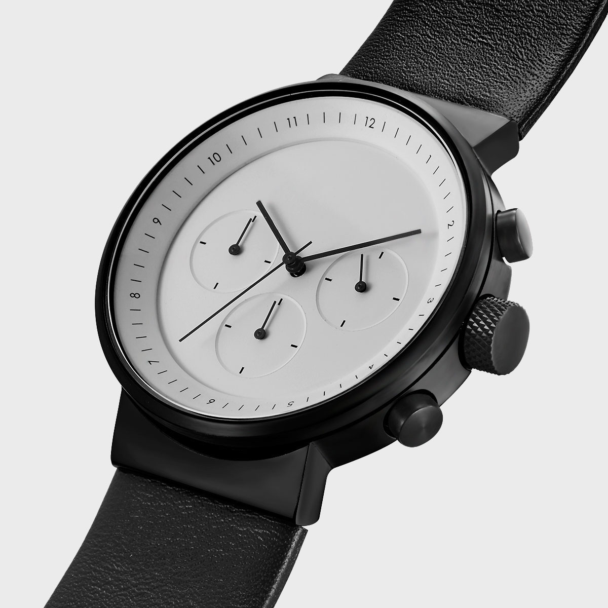 Paused，fashion，black and white，Simplicity，Wrist watch，