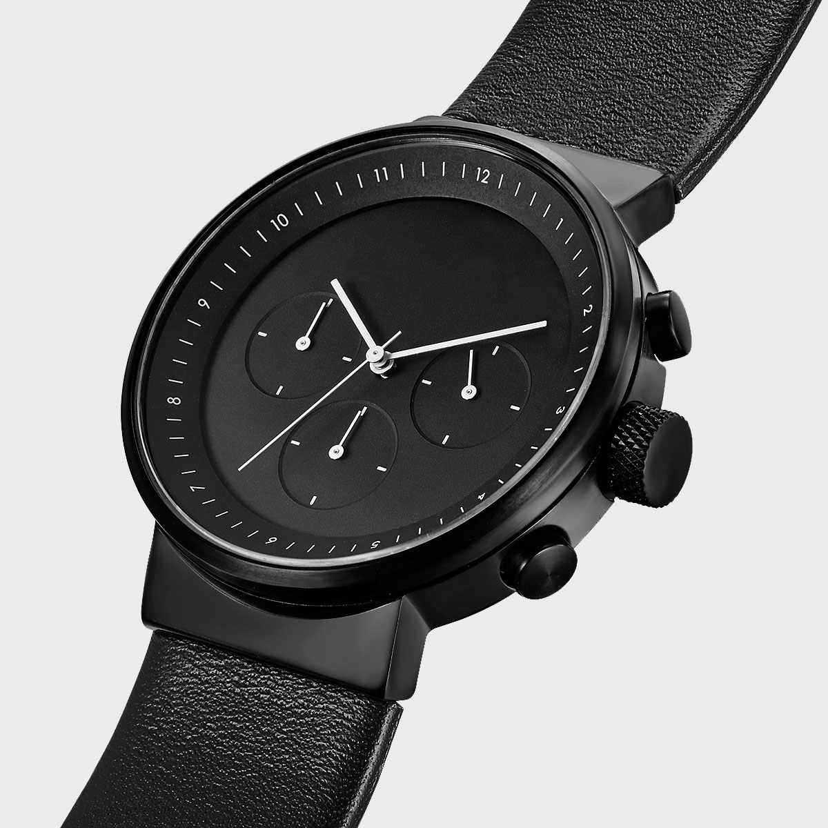 Paused，fashion，black and white，Simplicity，Wrist watch，