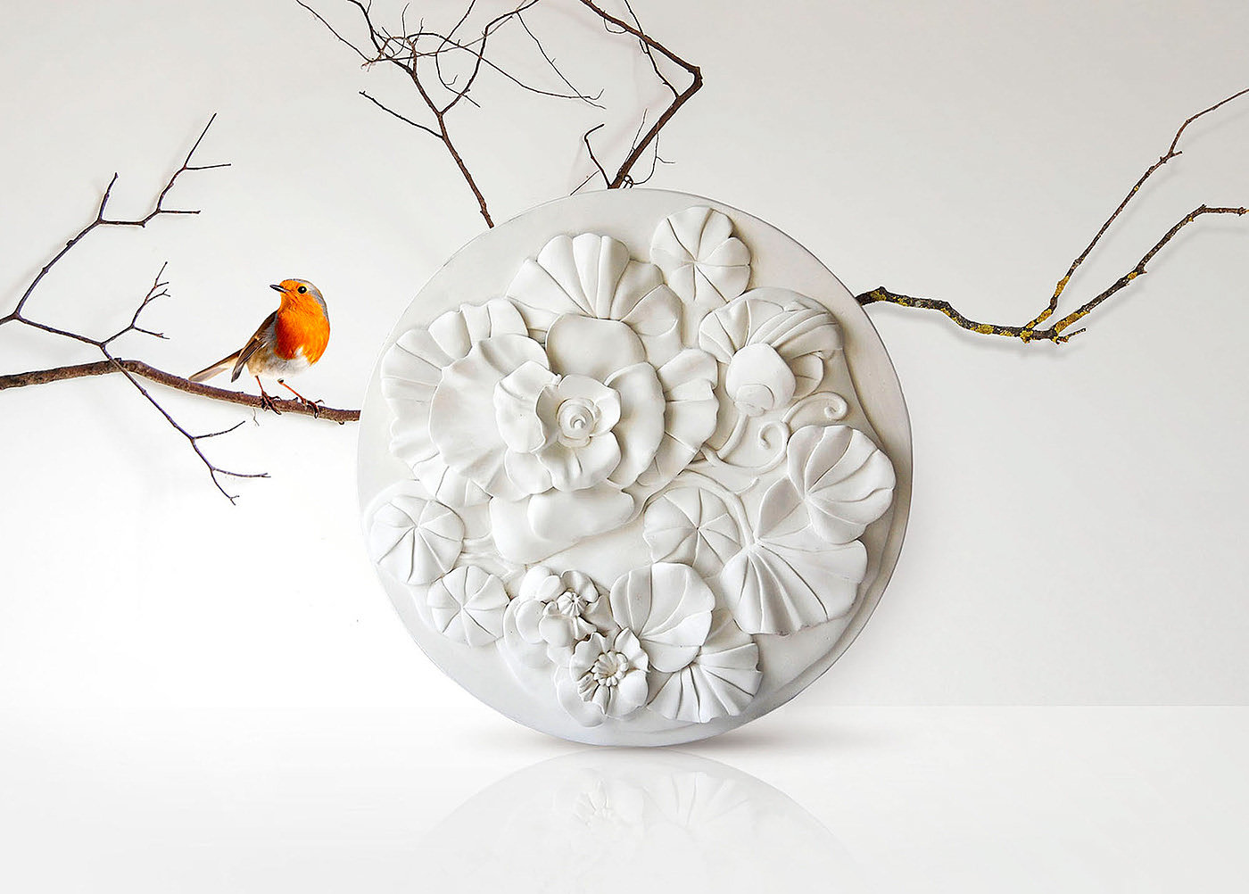 Sculpture，Plaster，Handmade，Interior decoration，