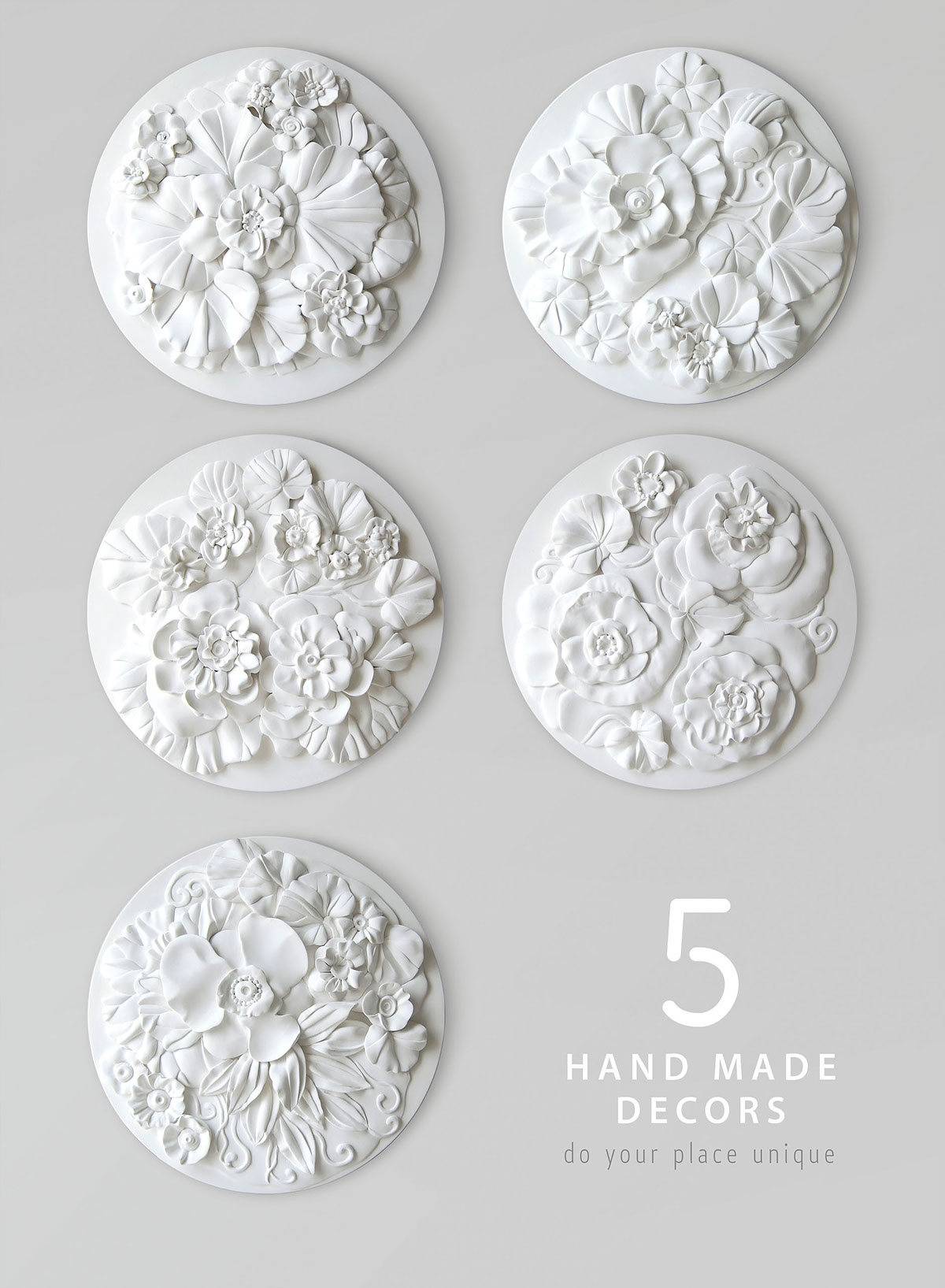 Sculpture，Plaster，Handmade，Interior decoration，