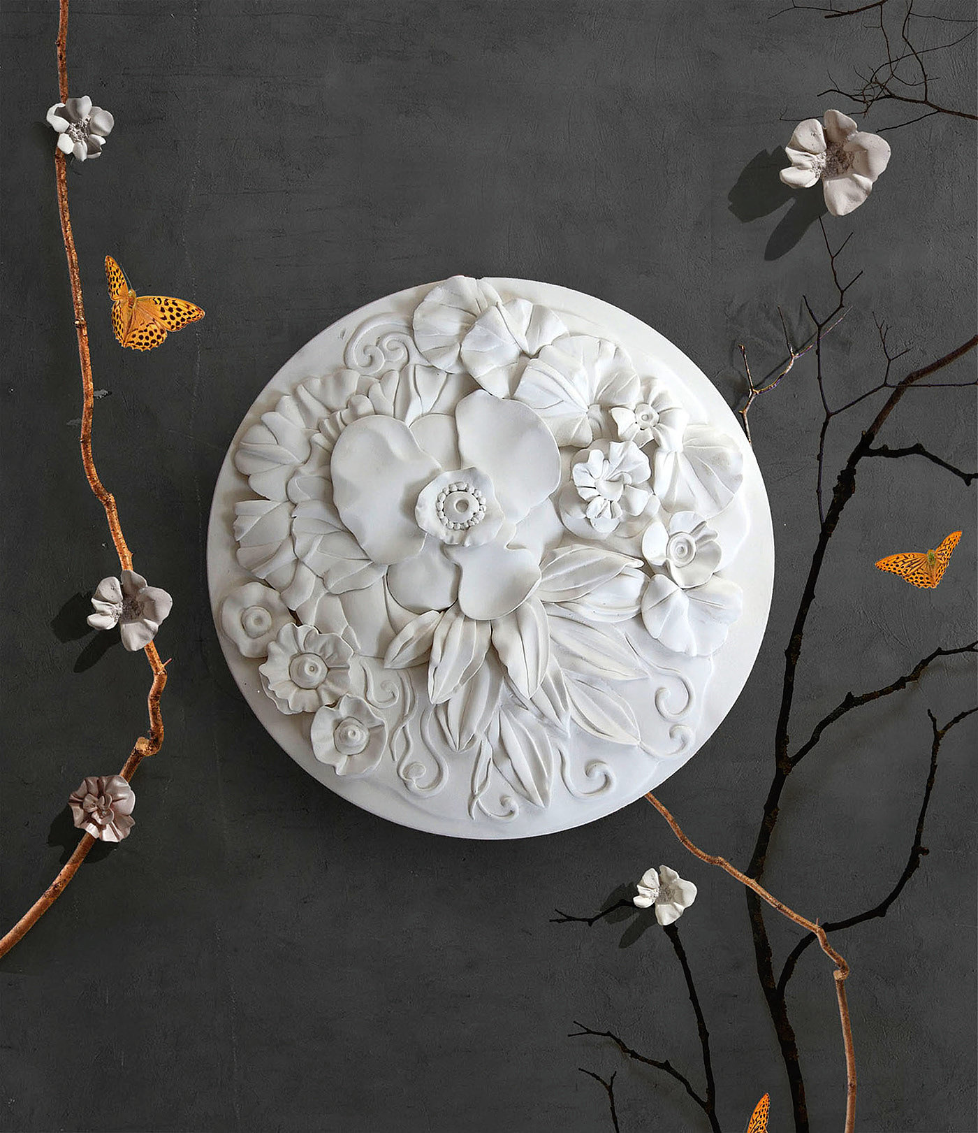 Sculpture，Plaster，Handmade，Interior decoration，