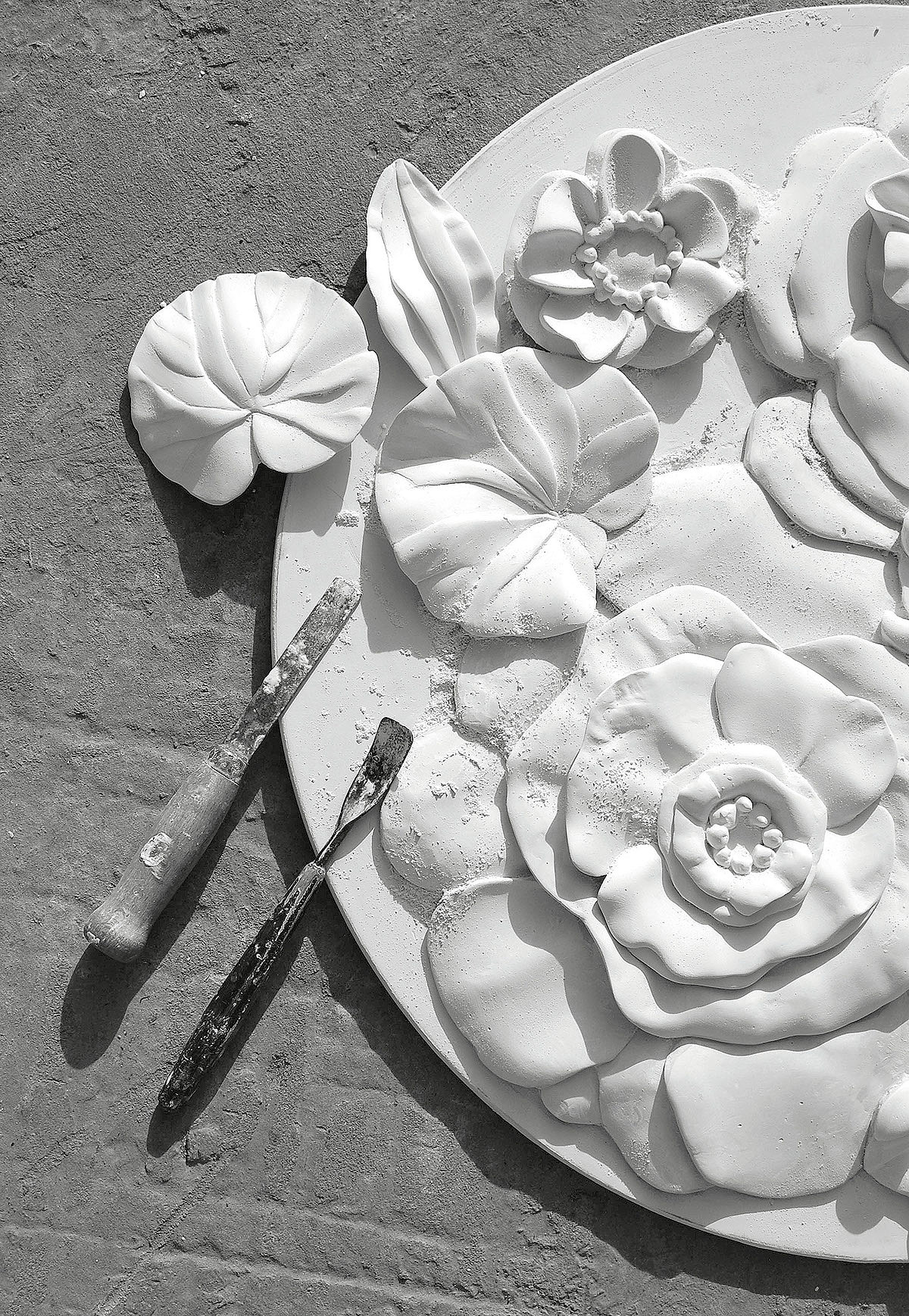 Sculpture，Plaster，Handmade，Interior decoration，