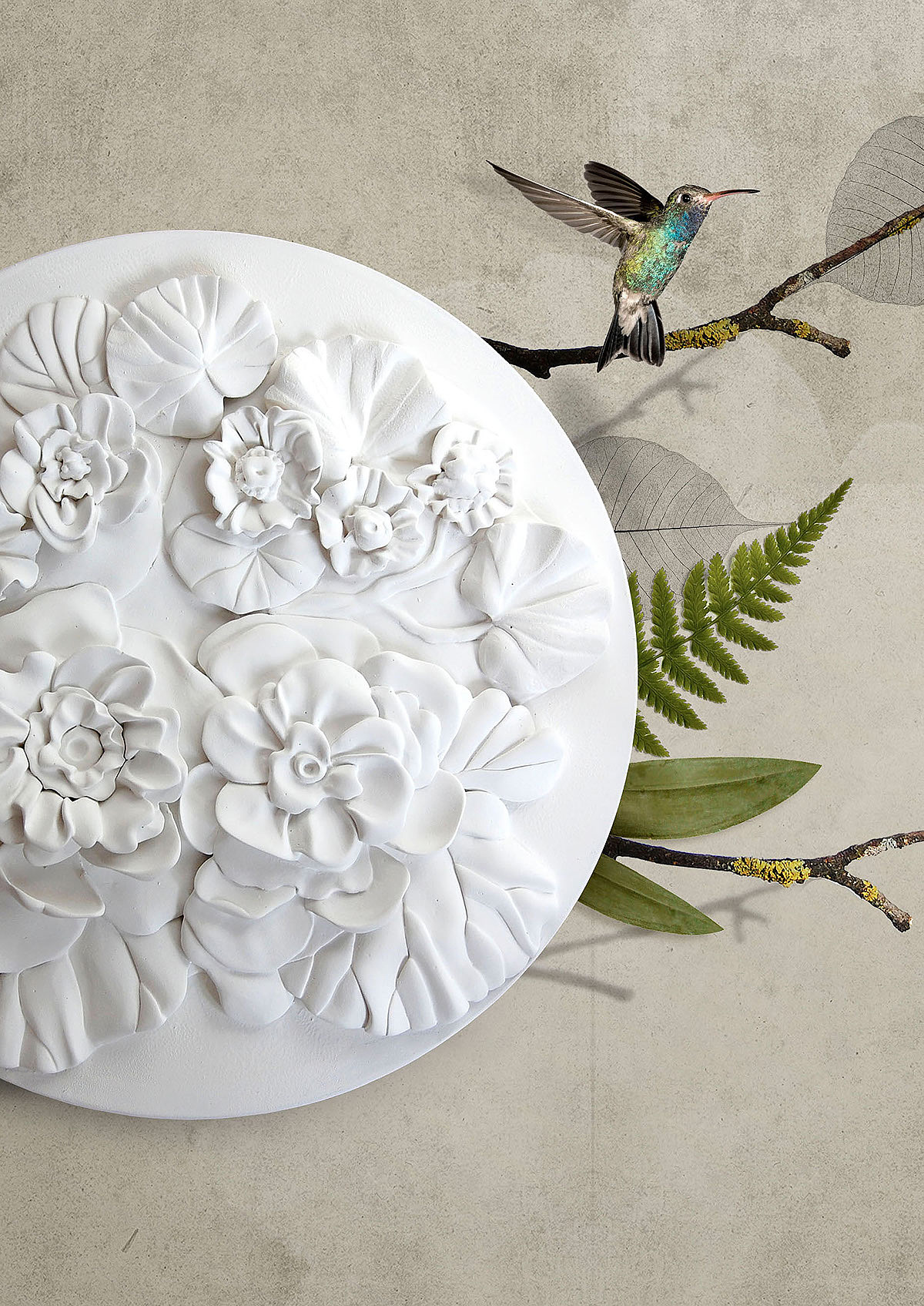 Sculpture，Plaster，Handmade，Interior decoration，