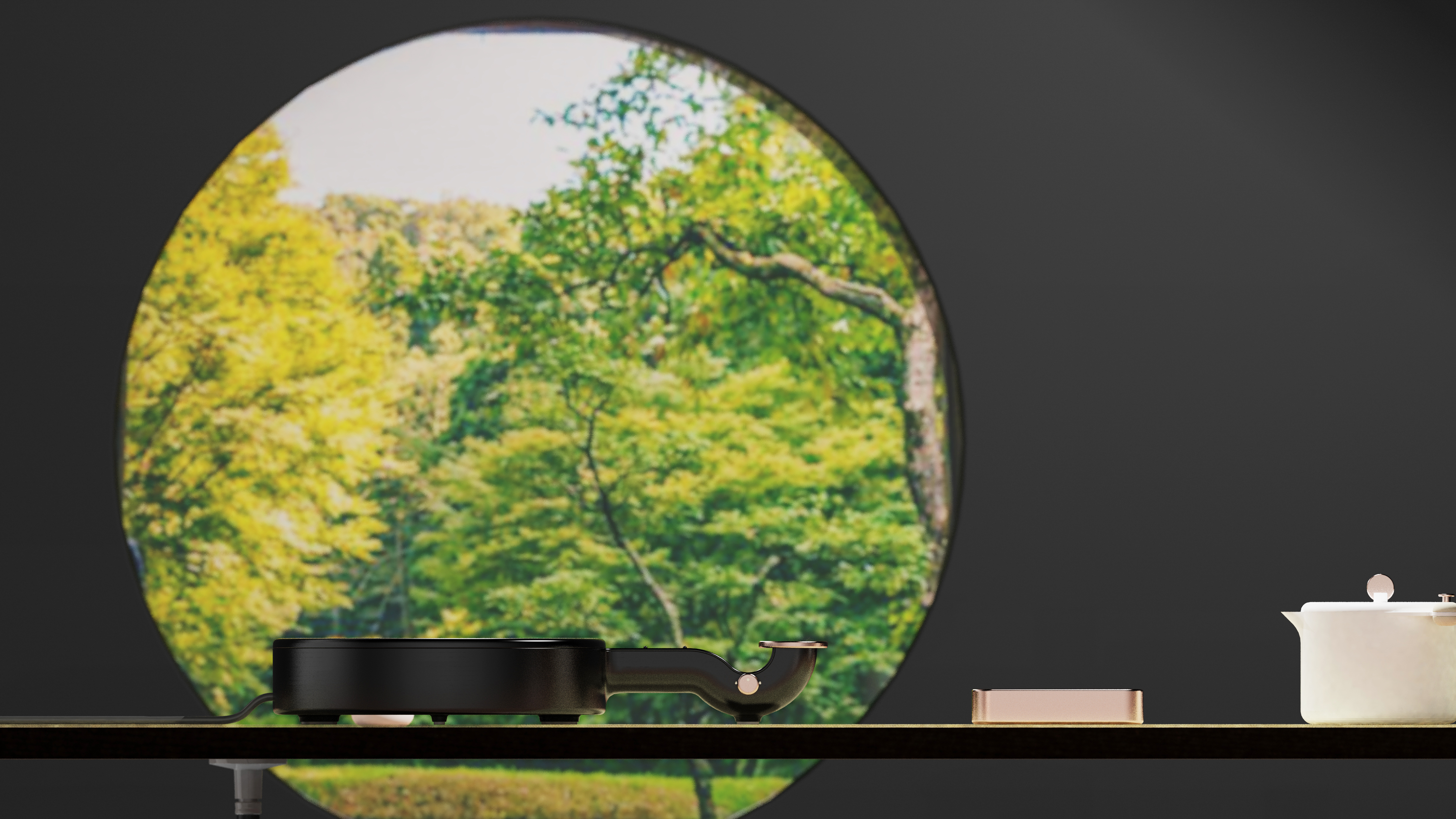 Radiant-cooker，Moon Guitar，stove，tea set，Kitchenware，tea culture，Buddhist mood，boil water，