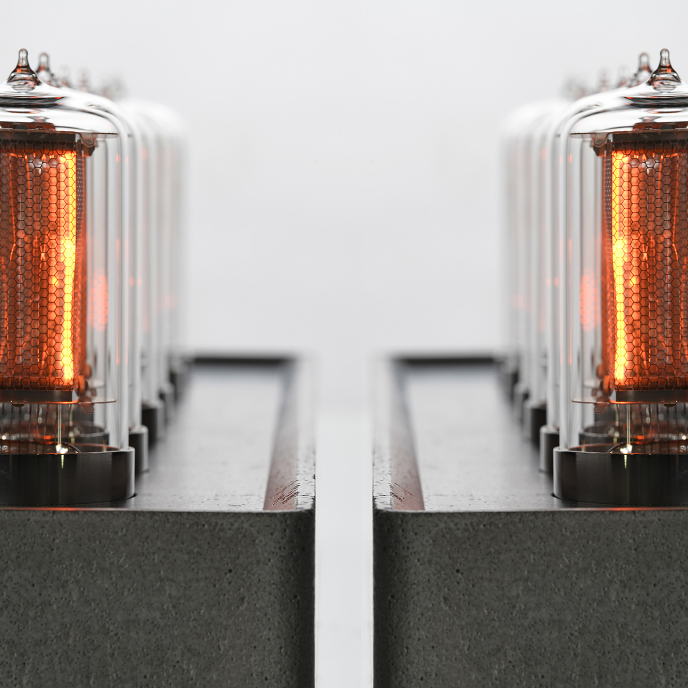 Concrete base，Handmade，time，clock，